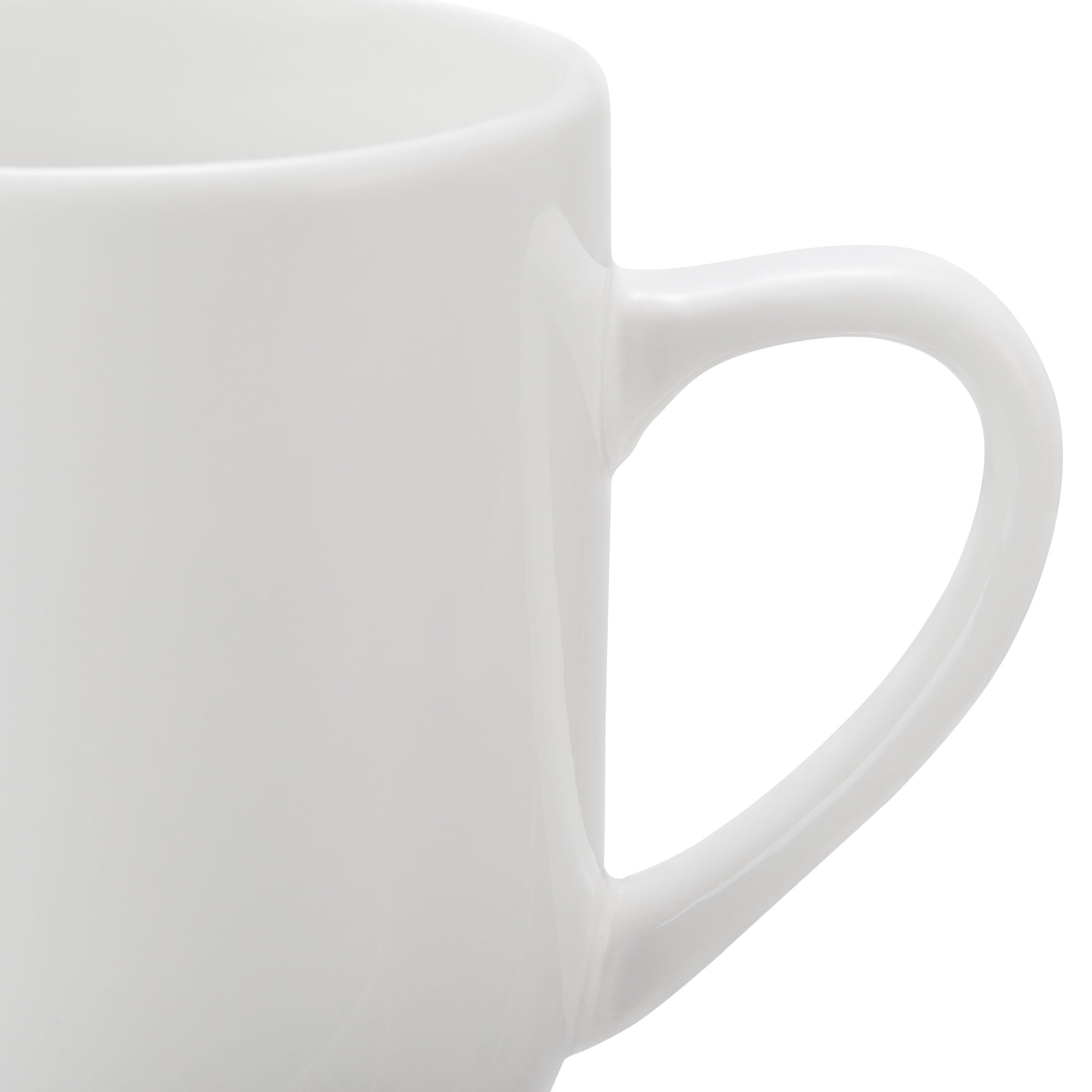 Mainstays Glazed Stoneware Coffee Mug (White, 12 oz) hj1hz