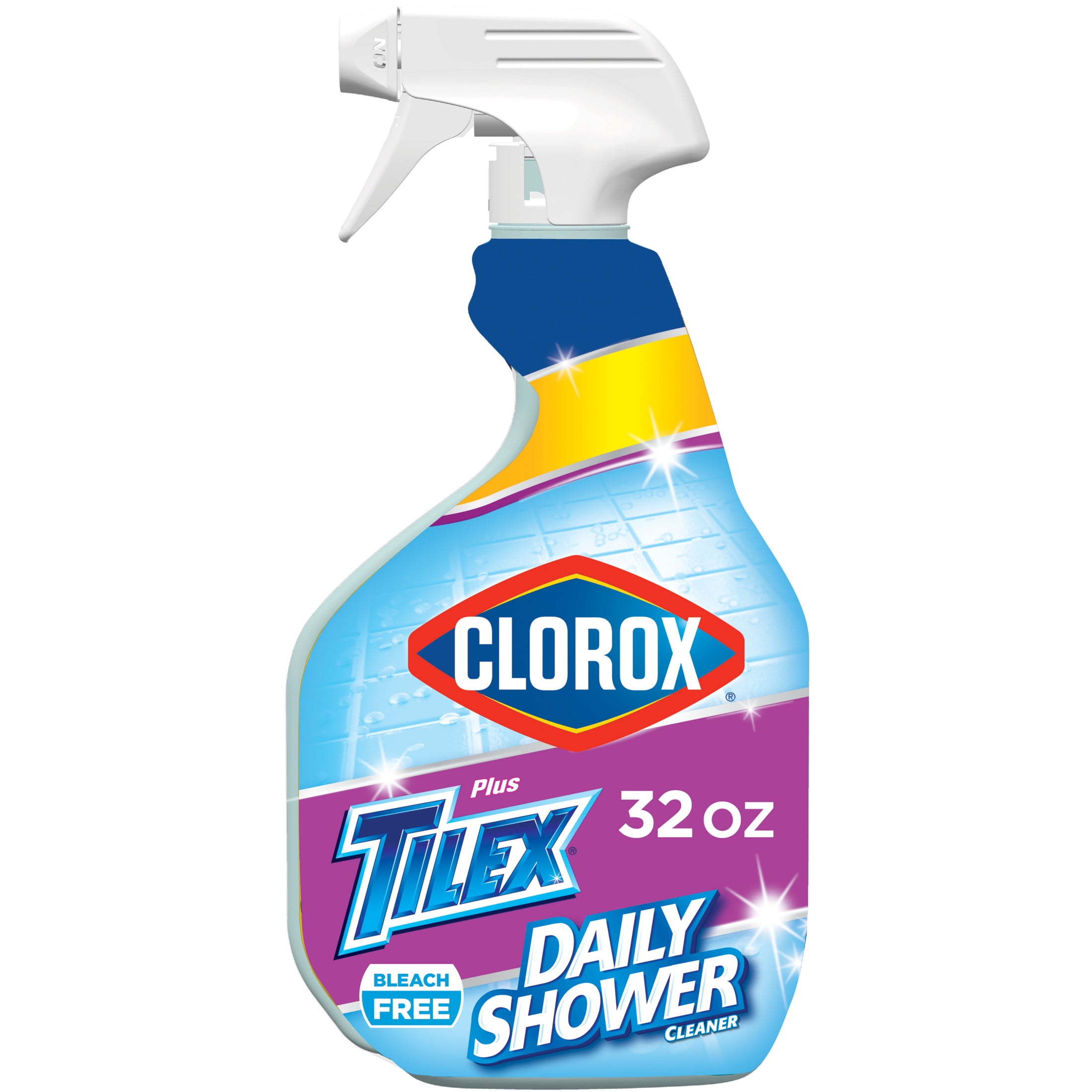 Clorox Plus Tilex Daily Shower Cleaner and Bathroom Spray, Non-Bleach Formula (32 fl oz) 9z3gn