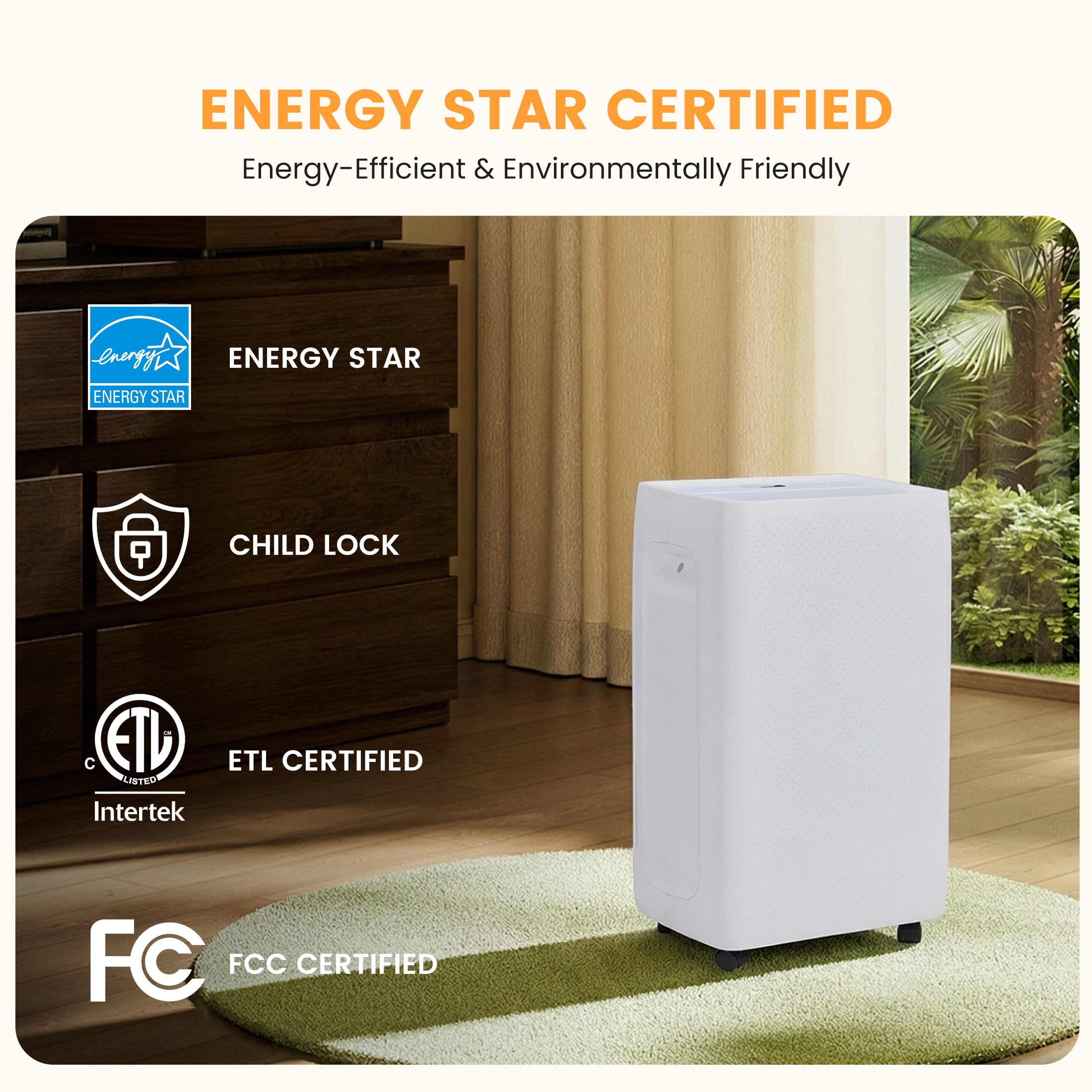 SHOUFTW 30 Pint Dehumidifier for Basement and Large Rooms, Smart Humidity Control with Auto Drain (White, 70 oz) 6q91g