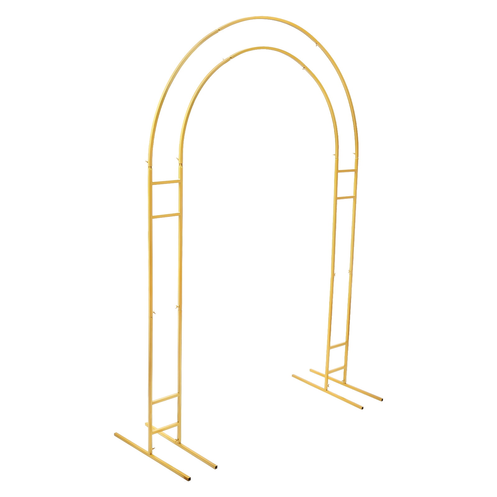 Generic Heart-Shaped Arch Stand, Metal Wedding Backdrop Frame for Balloon and Flower Decorations (White, 8.7 ft x 7.7 ft) ary3h