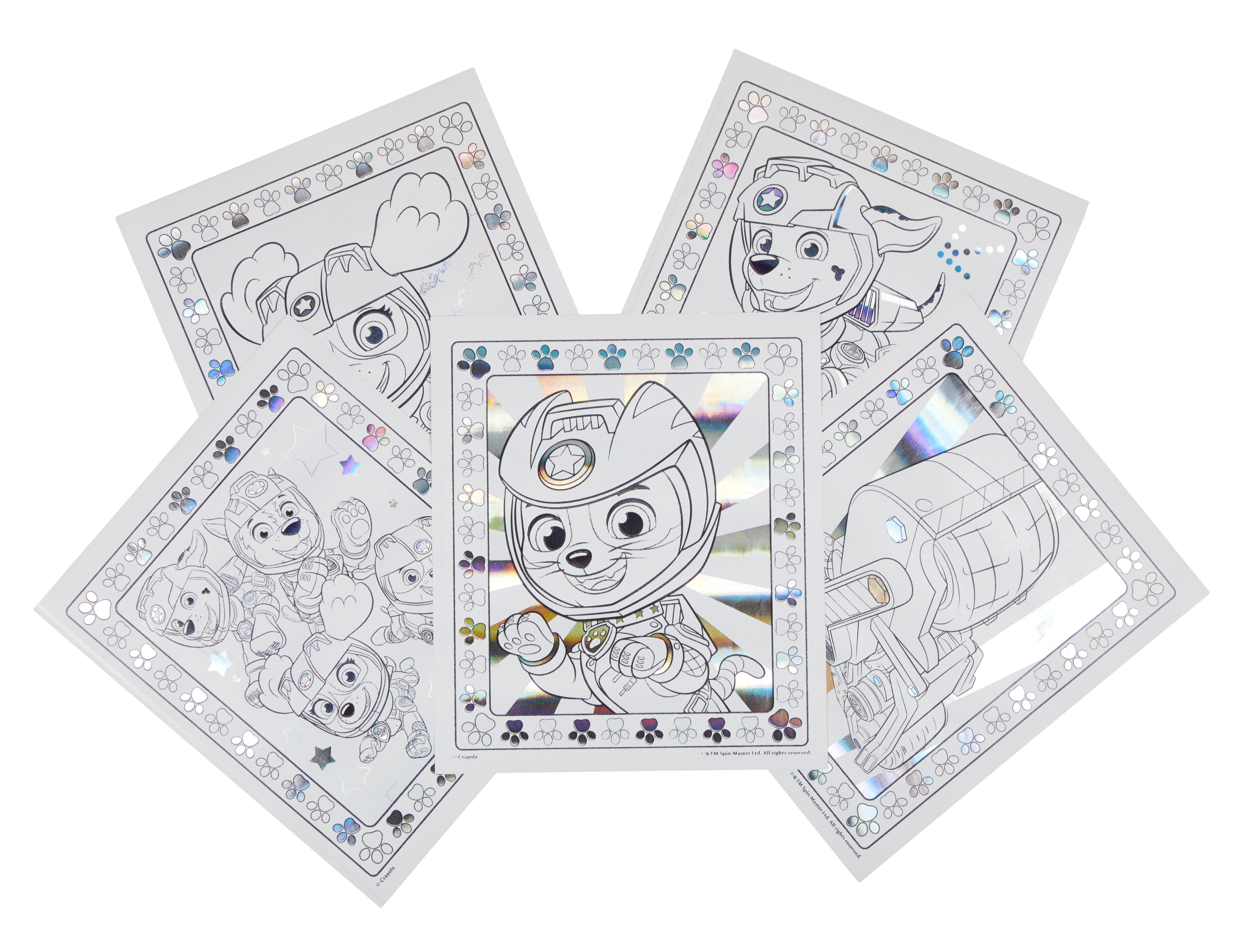 Crayola Paw Patrol Color Wonder Metallic Mess Free Coloring Set (12 Pages, 5 Markers) 6t7mt