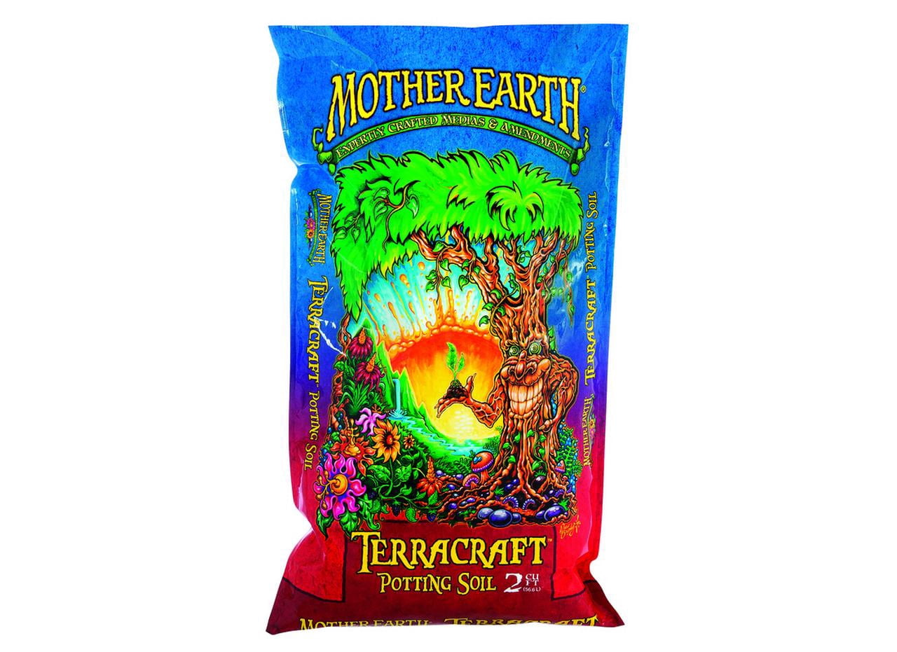 Mother Earth Terracraft All-Purpose Potting Soil with Fertilizer (Light Brown, 2 cu ft) tp0xg