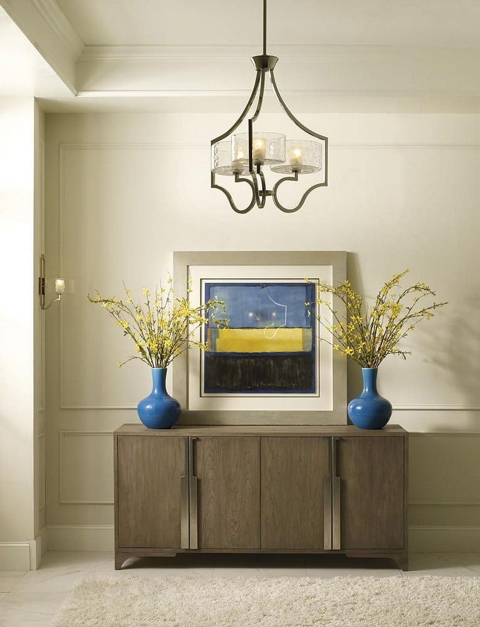 Progress Lighting Caress One-Light Small Foyer Pendant (Grey, 12 in) vk20k