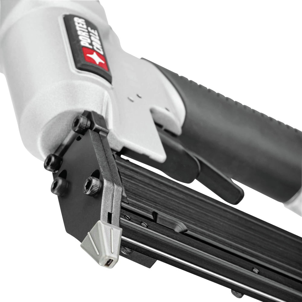PORTER-CABLE 3-Piece Pneumatic Nailer and 6 Gallon Oil-Free Pancake Air Compressor Combo Kit (Refurbished, 6 Gallon) laxuh