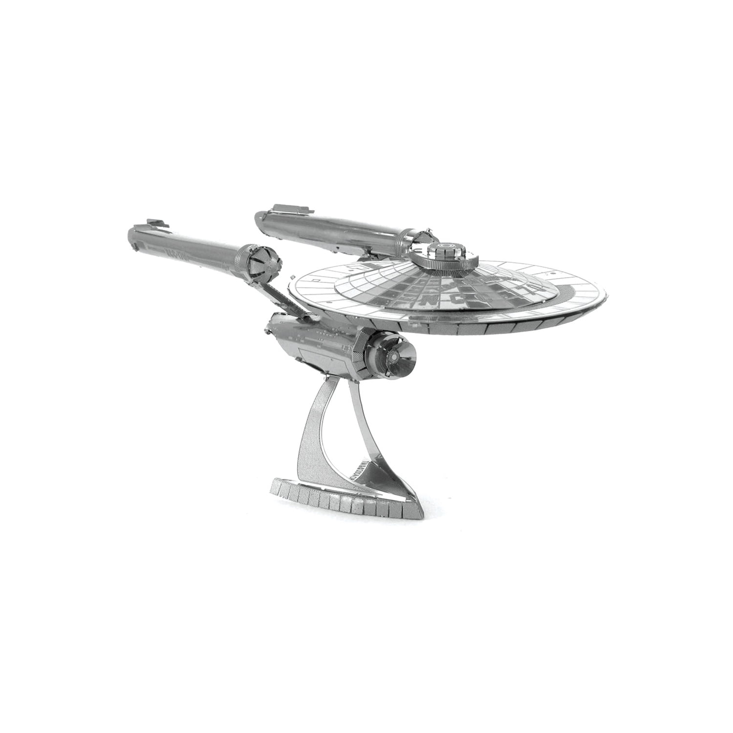 Fascinations Metal Earth 3D Metal Model Kit Star Trek U.S.S. Enterprise NCC-1701 (Silver, Small) 5cjln