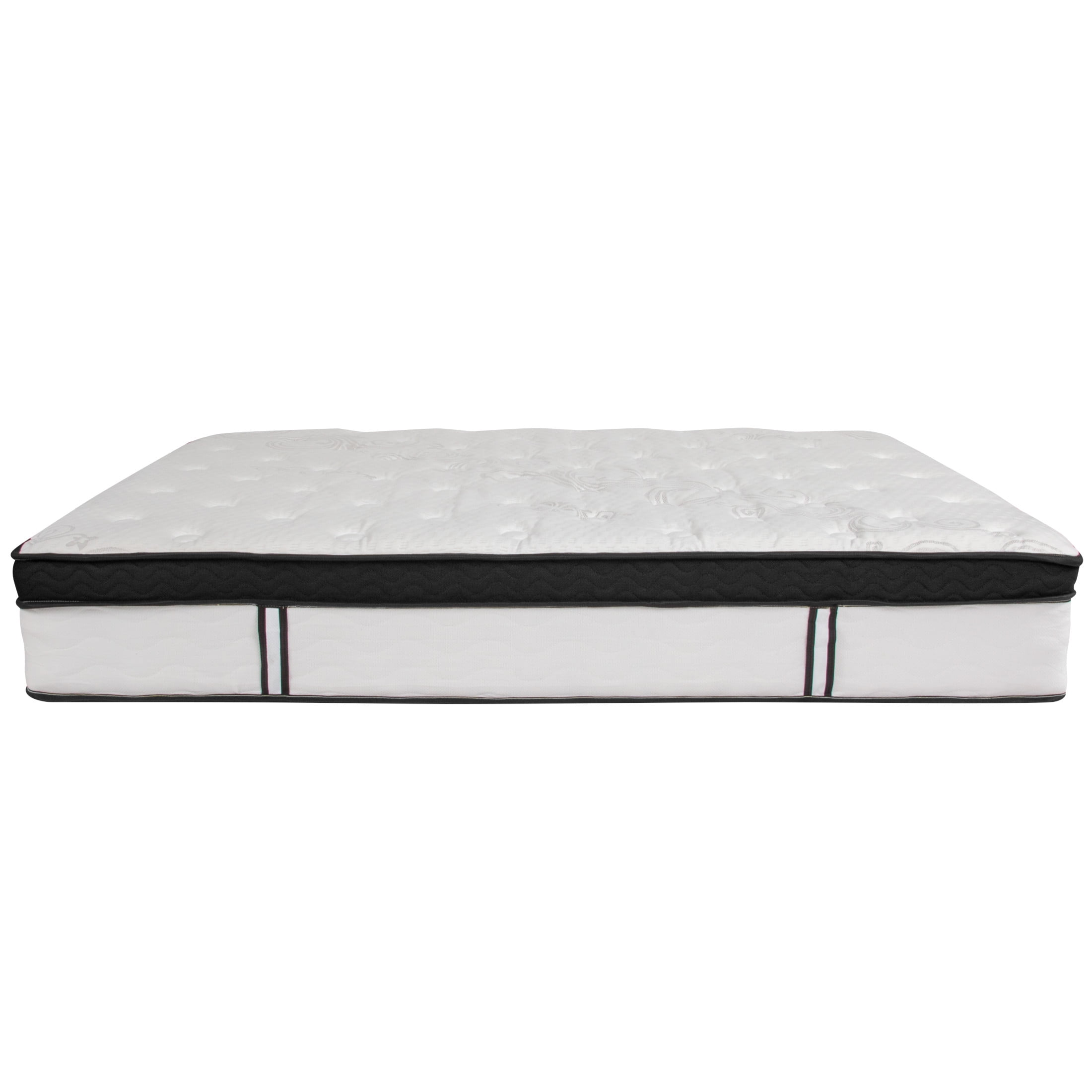 Merrick Lane Hybrid Mattress with Pocket Spring and Memory Foam (Queen, 60 in x 80 in x 12 in) 3k7i1