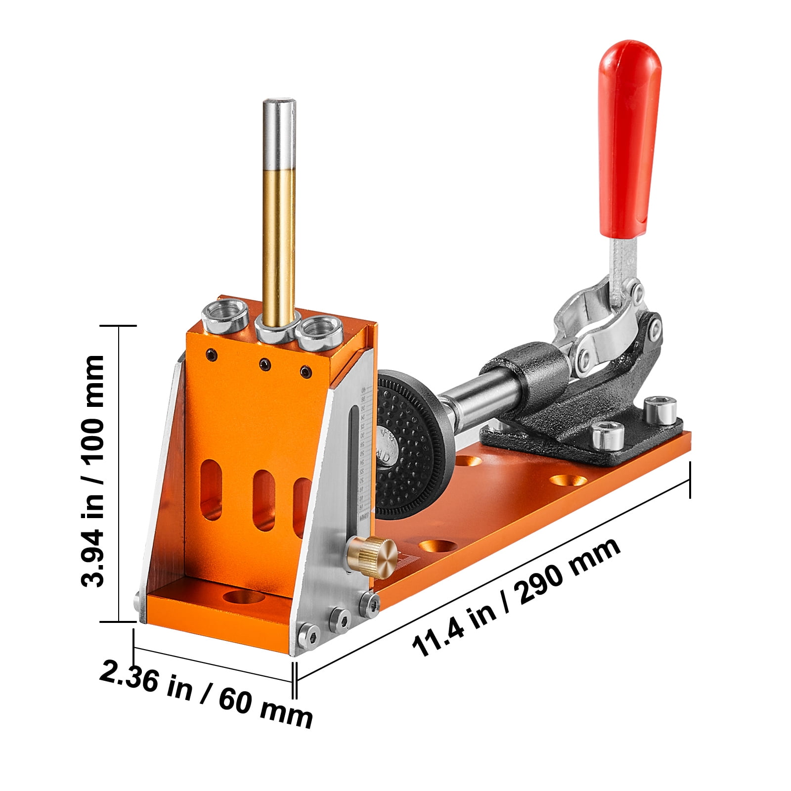 KFFKFF Pocket Hole Jig Drill System with Step Bits and Drive Bits (30 Piece Set, 4 lb) qcz82