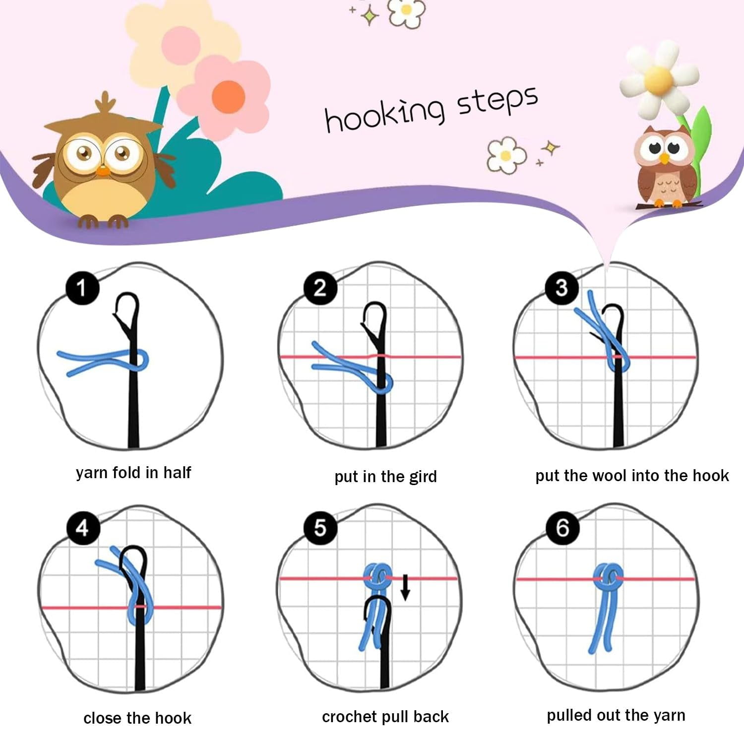 DIY Latch Hook Pillow Kit Cartoon Frog Skateboard Design Handmade Craft Set (17x17 in) 7i6rv