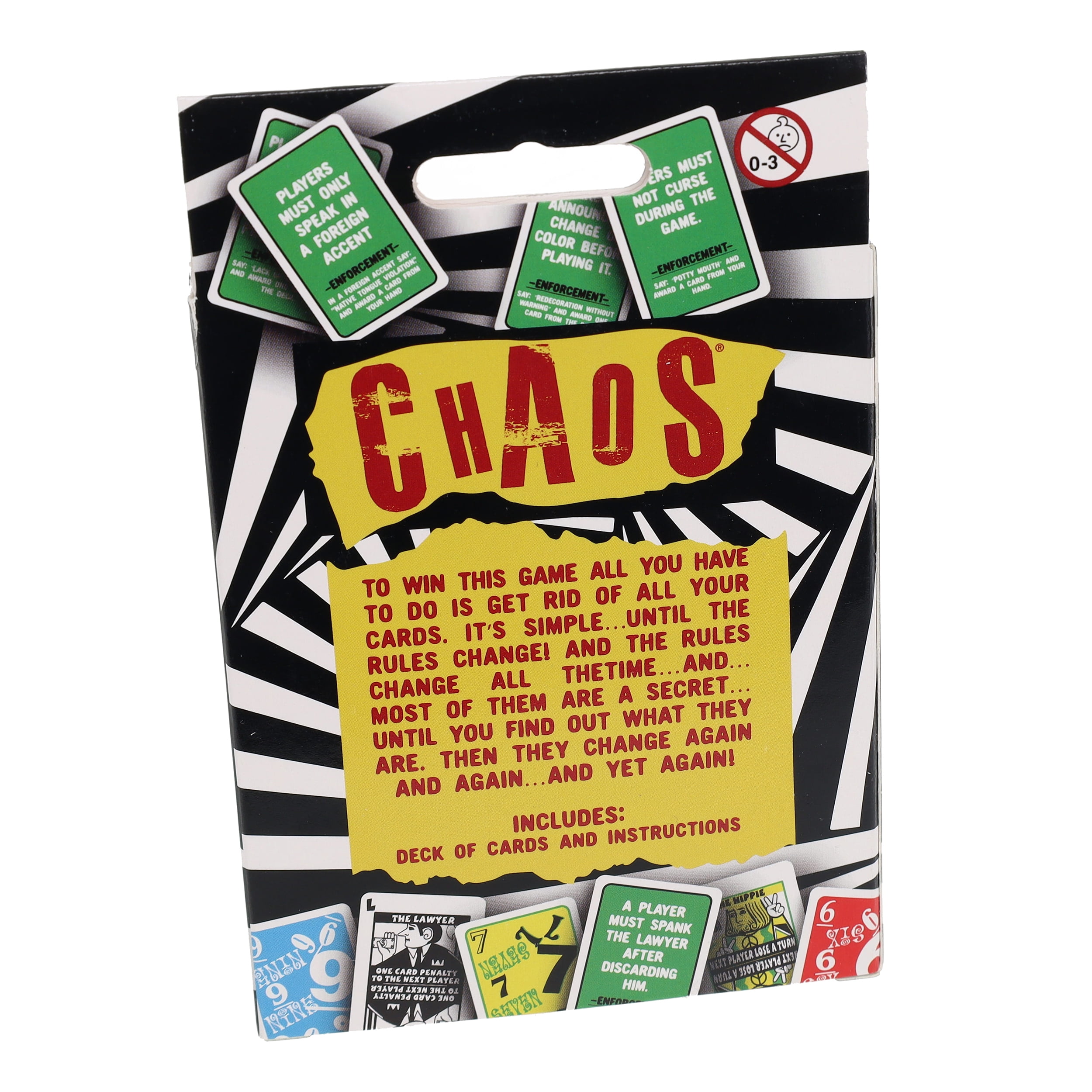 TDC Games Chaos Card Game Strategy Party Game (2-6 Players, 5.5 x 3.5 x 1 in) s2hcb