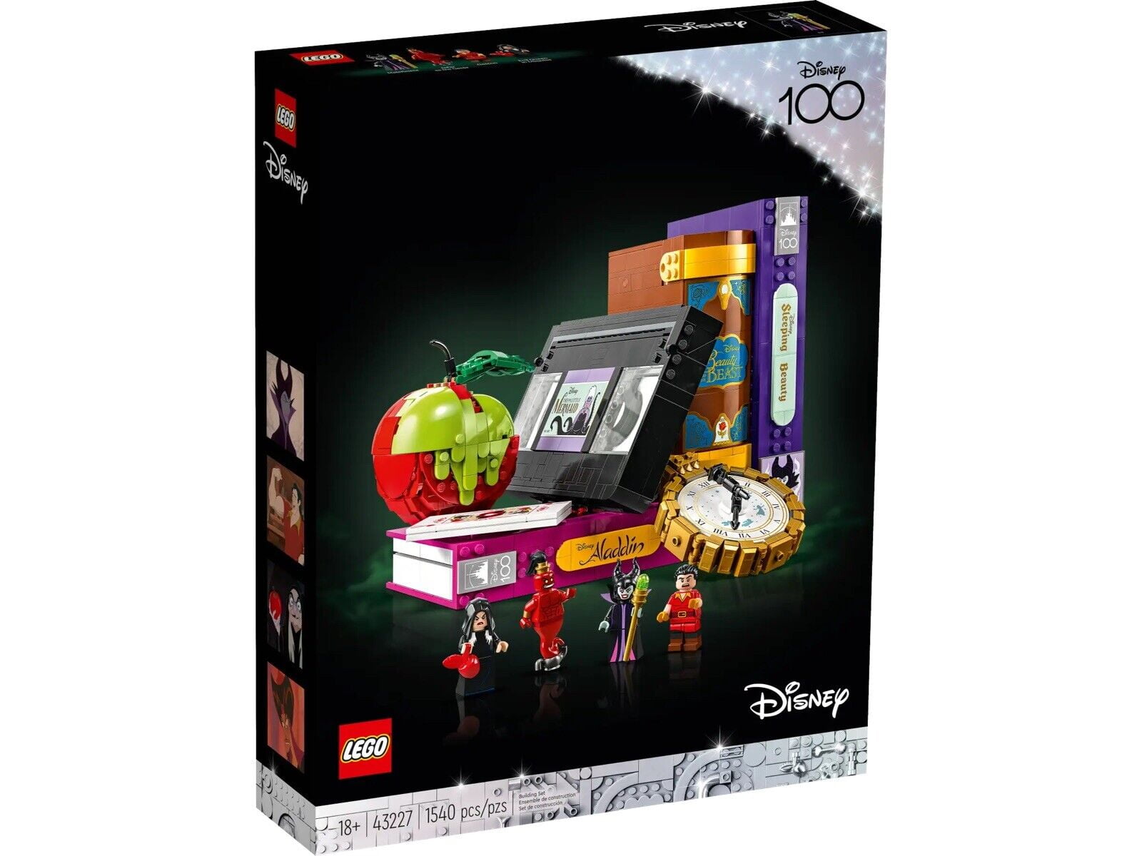 LEGO Disney Villains Icons 43227 Building Set (1540 Pieces, 7.5 in x 9.1 in x 7.1 in) xdhg5