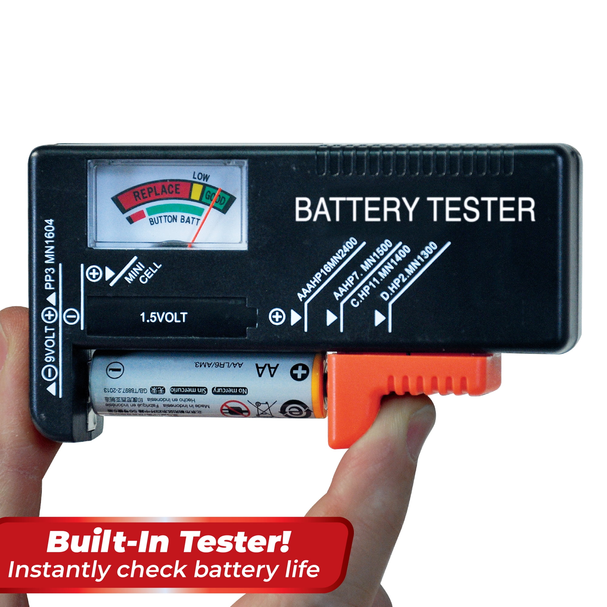 Battery Daddy Battery Storage Organizer Case with Tester (Holds 180 Batteries, Compact) 4wn70 - Image 4