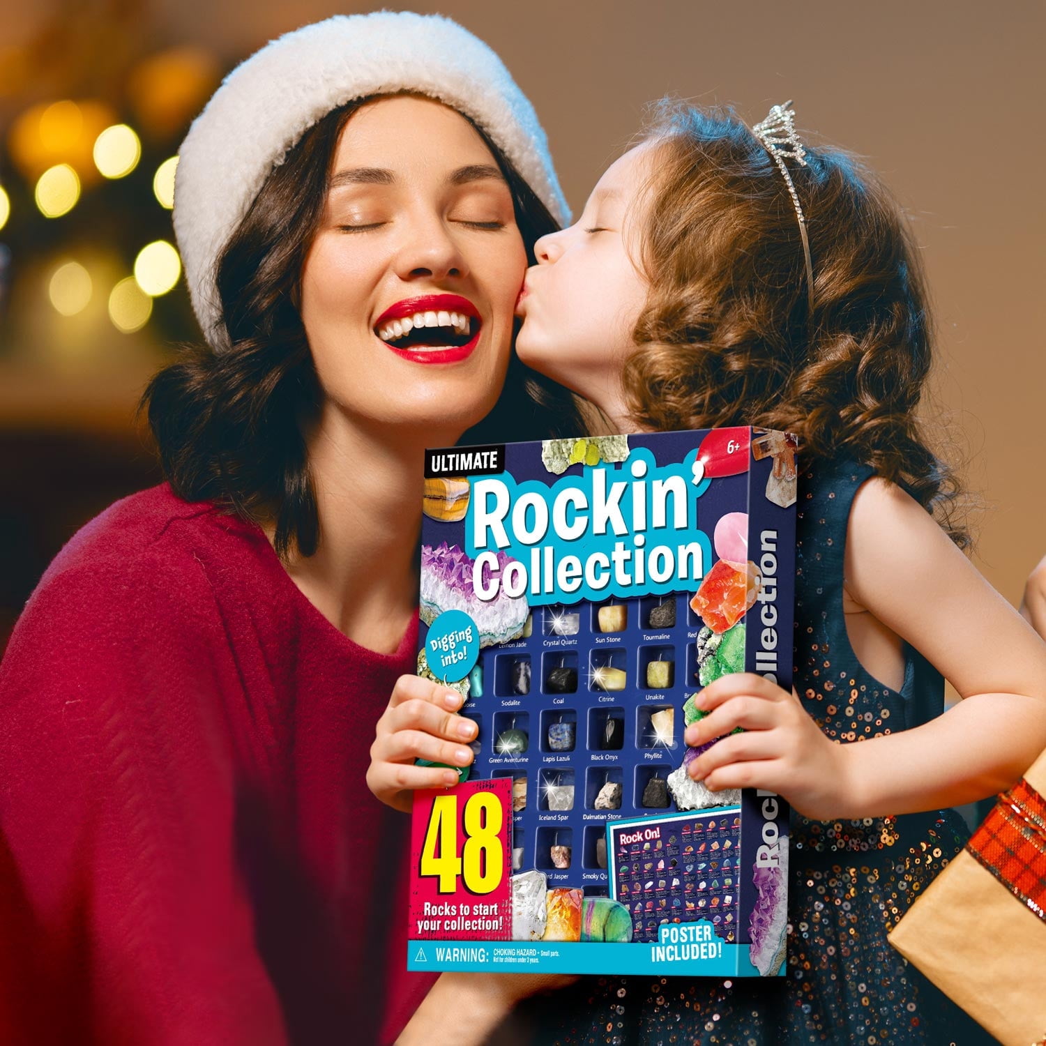 Piano Potato Rock and Mineral Collection Kit, Educational Geology Science Set for Kids (48 Pieces) ndci3