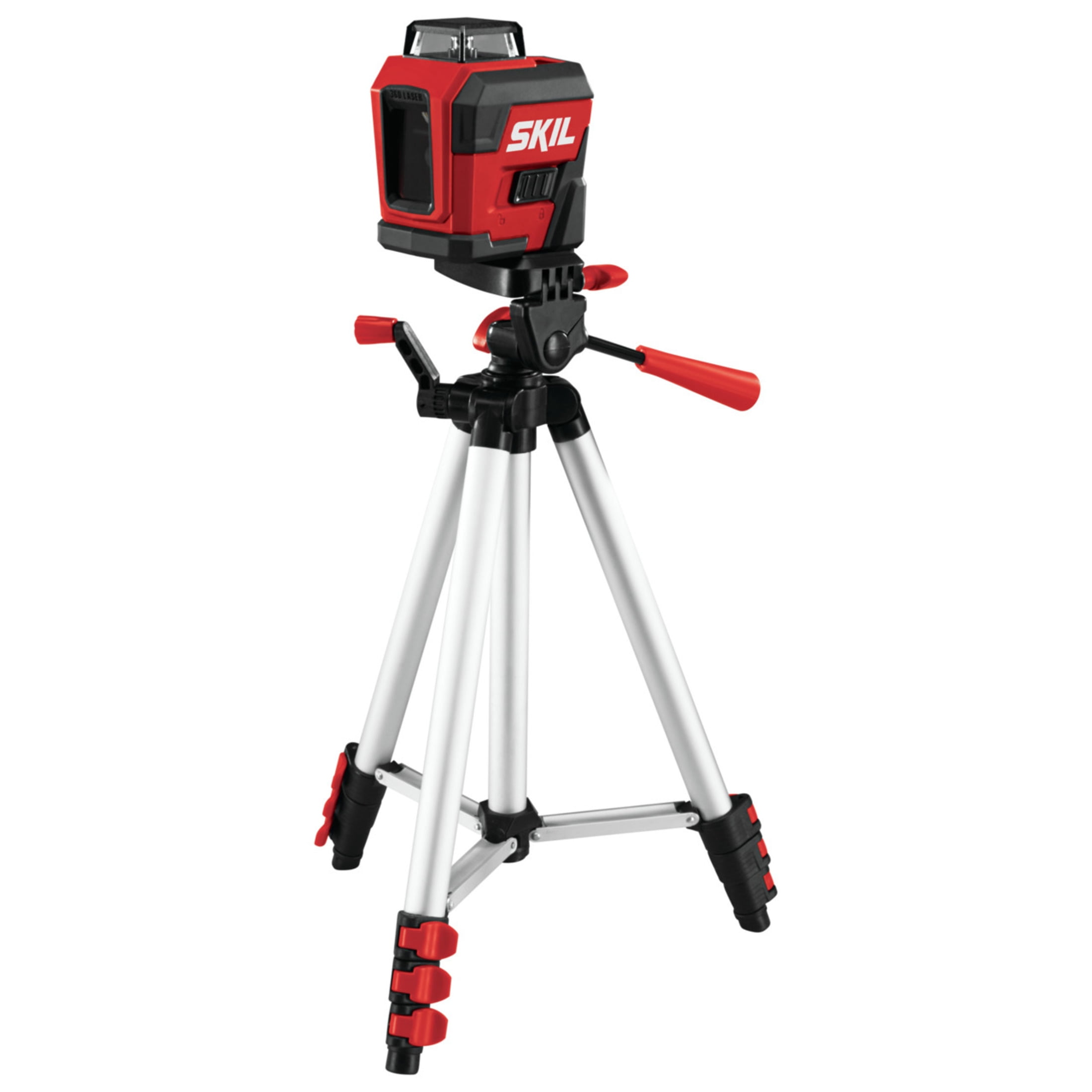 SKIL Self-Leveling 360 Degree Cross Line Laser with Tripod (Red, 65 ft) t0ekq