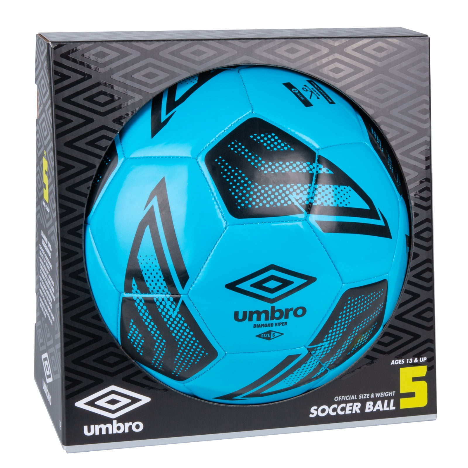 Umbro Diamond Viper Soccer Ball (Blue, Size 5) oro1i
