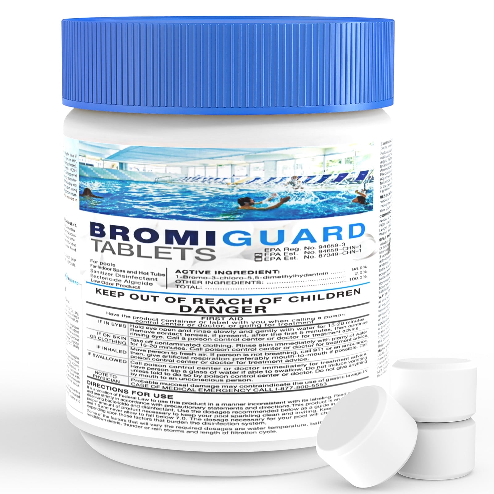 BROMIGUARD Bromine Tablets for Hot Tub and Spa Sanitizer (1 lb) 45hhp