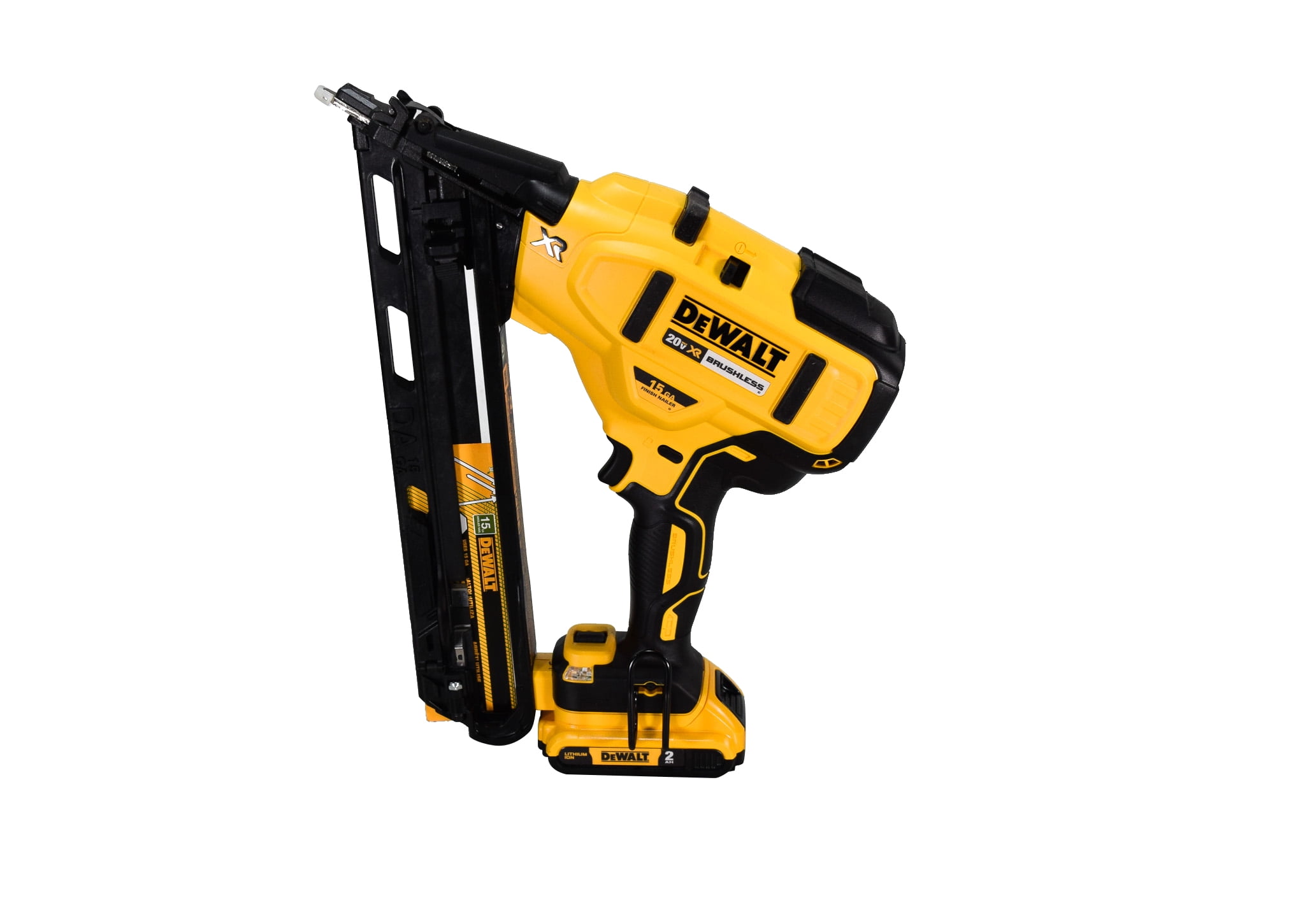 DEWALT 20V MAX XR Cordless 15-Gauge Finish Nailer Kit with Battery, Charger, and Contractor Bag (2.5 in) mn7yc