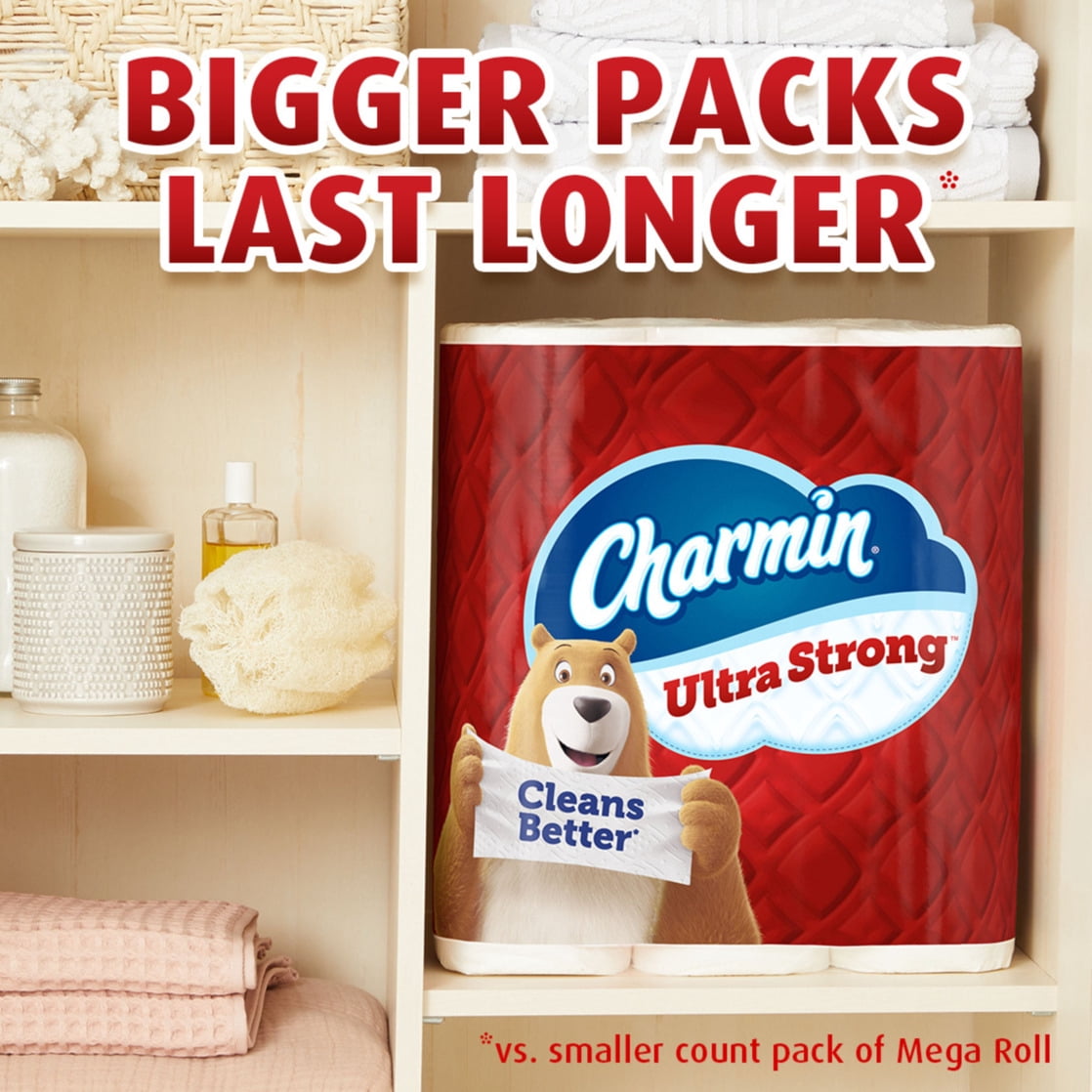 Charmin Ultra Strong Toilet Paper (White, 24 Mega Rolls) uvuhk