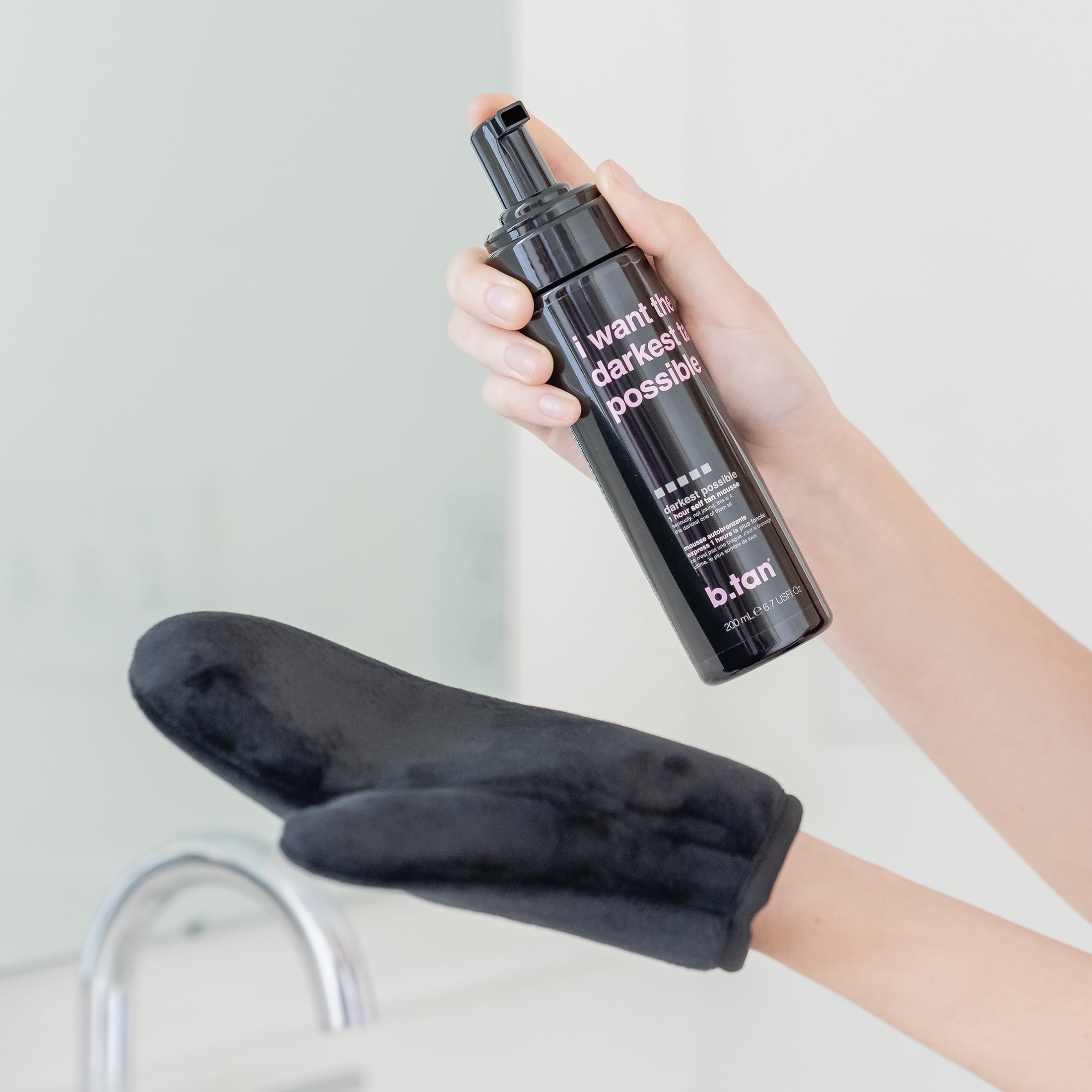 B.Tan I Want the Darkest Tan Possible Self-Tanning Mousse (Dark, 6.7 fl oz) nynet