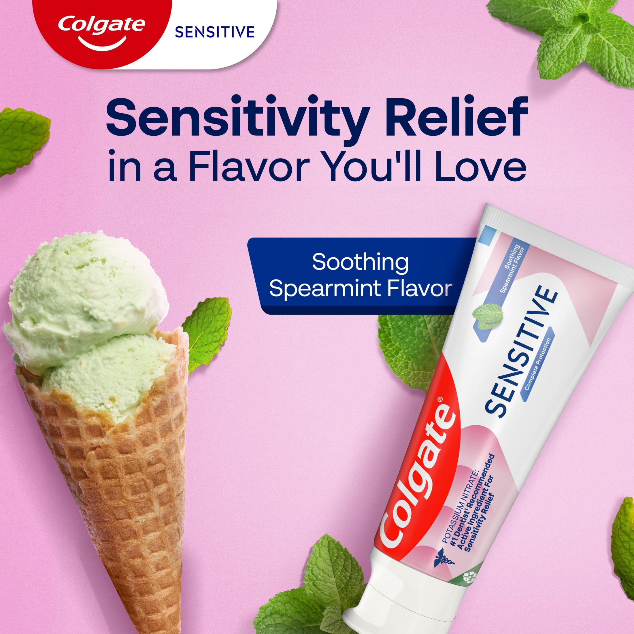 Colgate Sensitive Toothpaste, Complete Protection, Mint Clean (6 oz, Pack of 2) l9x8m