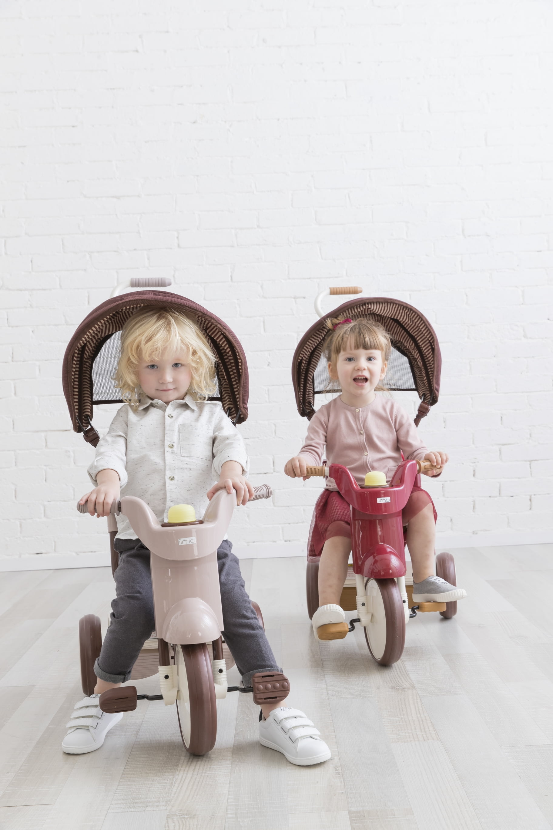 iimo 3-in-1 Foldable Tricycle with Canopy (Eternity Red, 19 in Folded Height) rqdtw