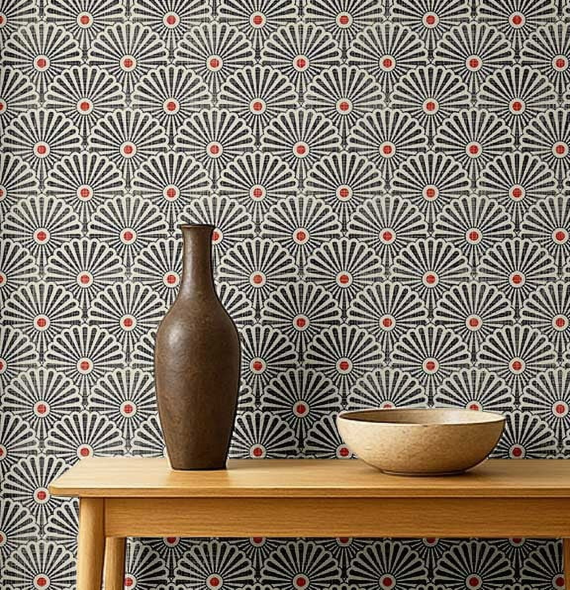 S4Sassy Peel and Stick Vinyl Wallpaper (Grey, 25 in x 60 in) pyum6