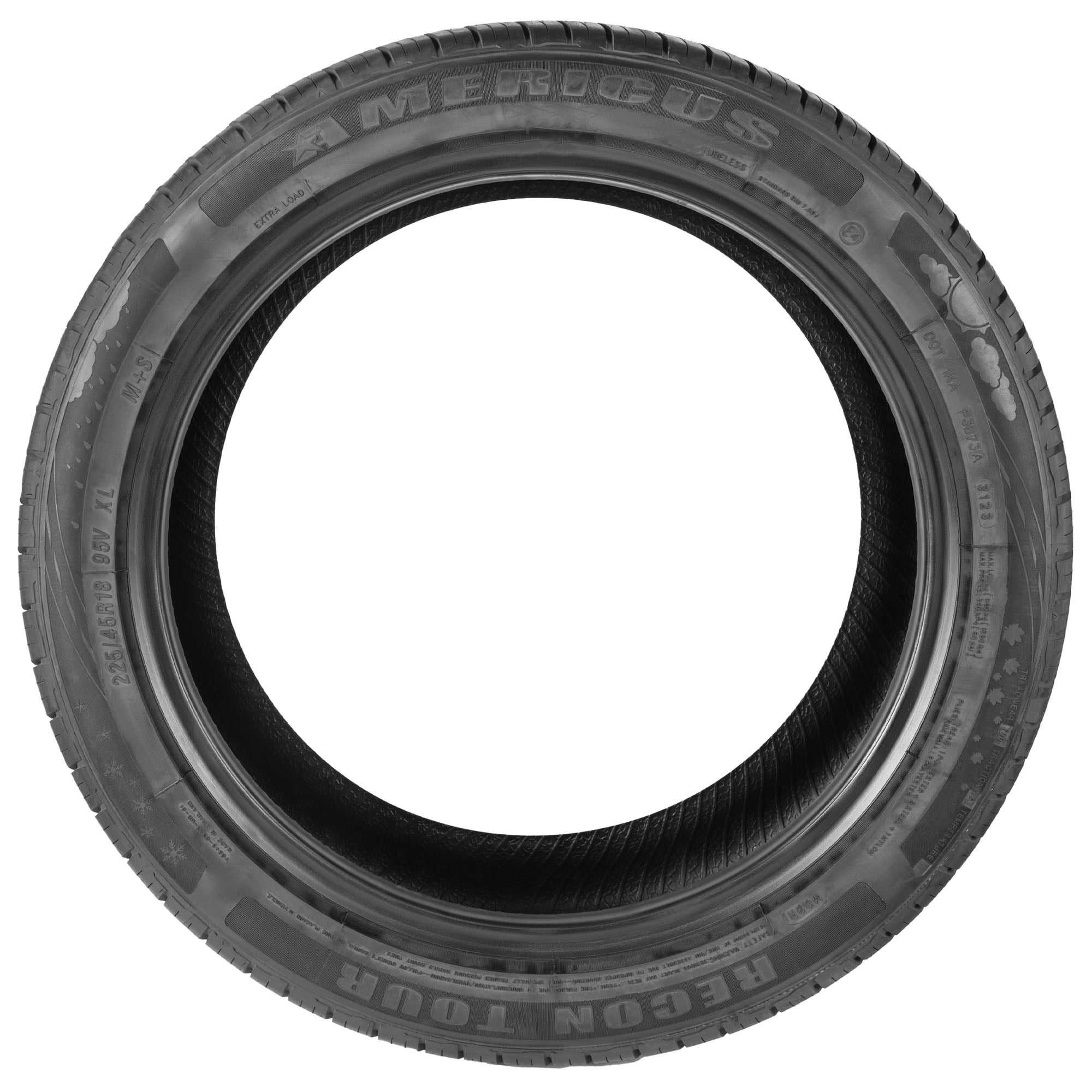 Americus Recon Tour Touring Tire (Black Sidewall, 185/60R15) orwrv