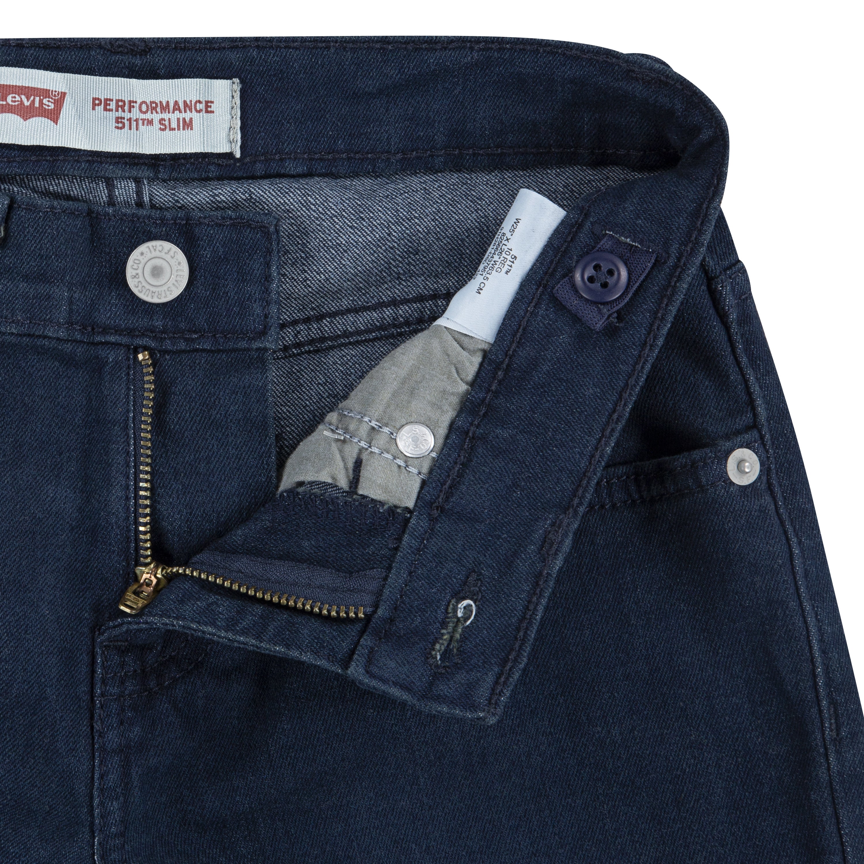 Levi Red Tab Boys 511 Slim Fit Performance Denim Jeans (Blue, Size 8-20) 0fvml