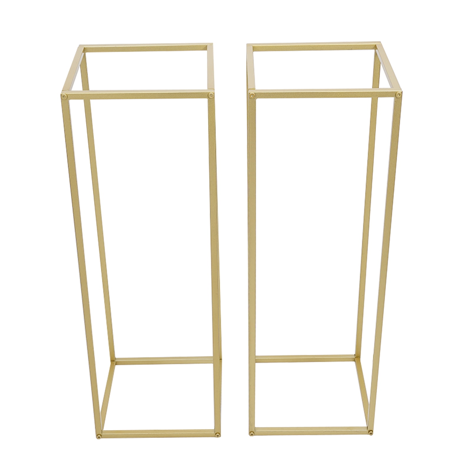 TOOL1SHOoo Wedding Arch Flower Stand Set, Heavy-Duty Metal Rectangular Backdrop Frame for Events (Gold, 3-Piece Set) 5l8ow