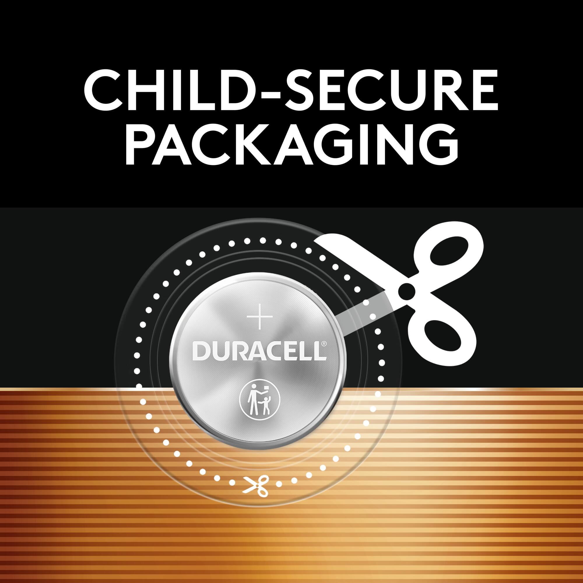 Duracell 2032 Lithium Coin Battery 3V, Long-Lasting Power for Electronics (CR2032, 4 Pack) 44rcr