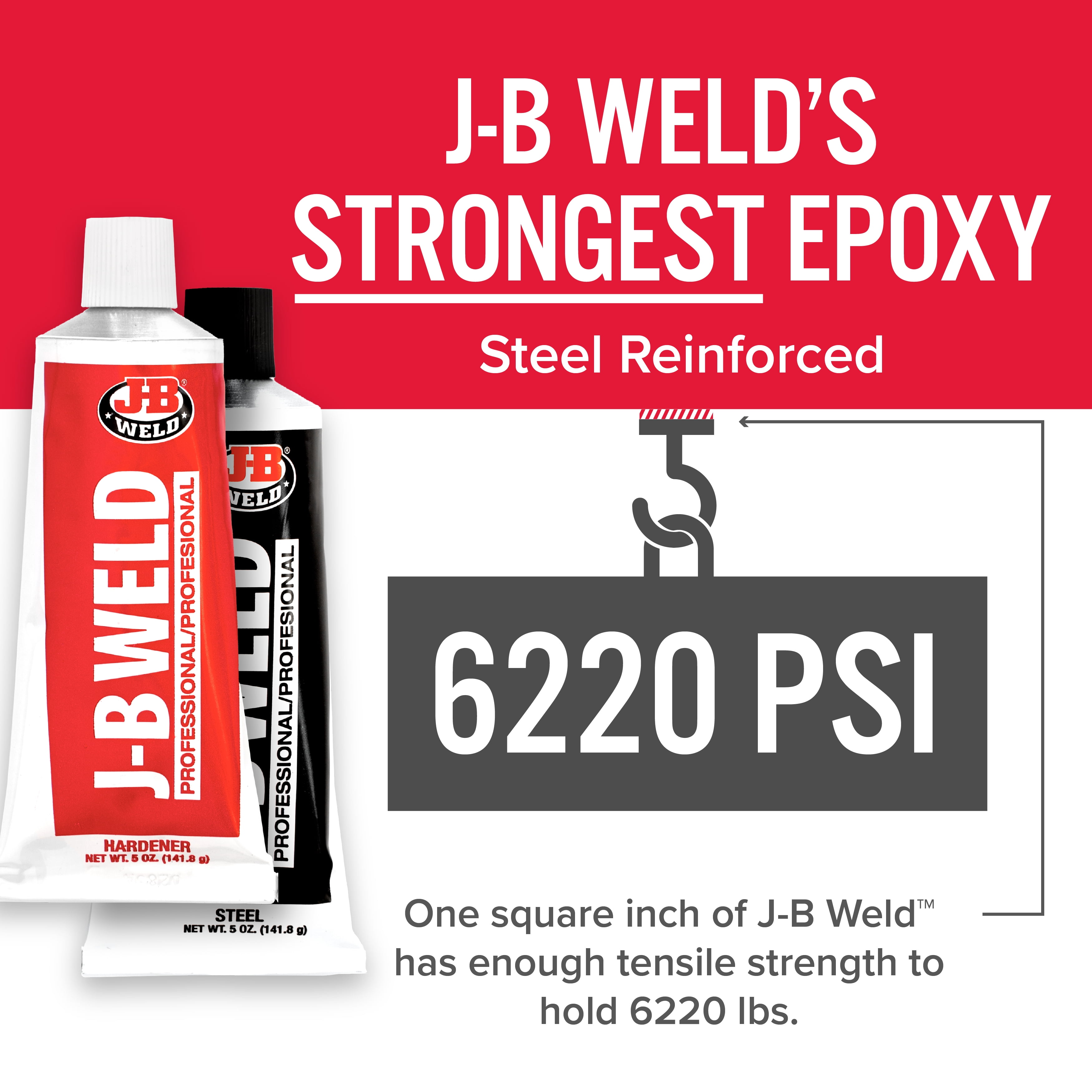 J-B Weld Steel Reinforced Epoxy Adhesive (Dark Grey, 10 oz) q6zax