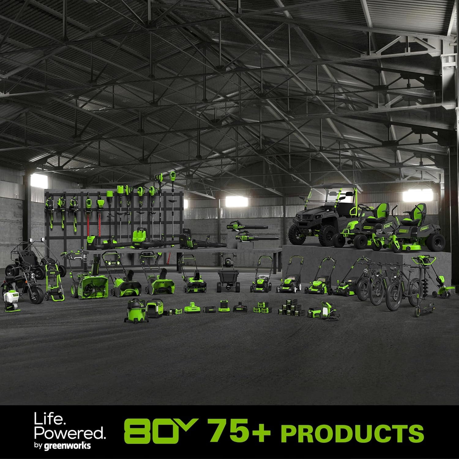 Greenworks 80V 20 in Brushless Cordless Chainsaw (High-Torque Power for Tree Felling and Pruning, Tool Only) h6gwx