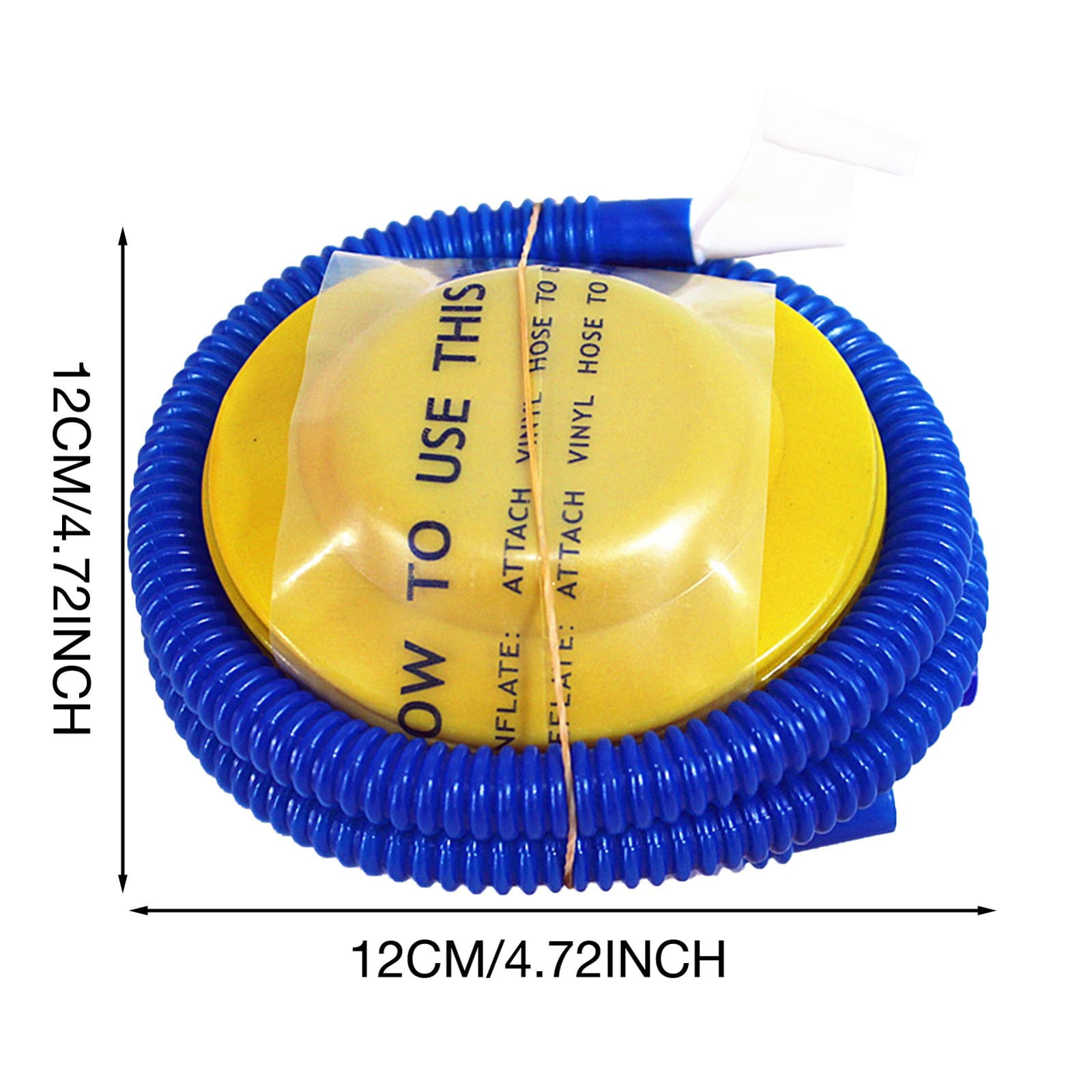 Xuyyia Portable Foot Operated Air Pump for Balloons and Inflatables (Yellow, 4.72x4.72 in) nl9g4