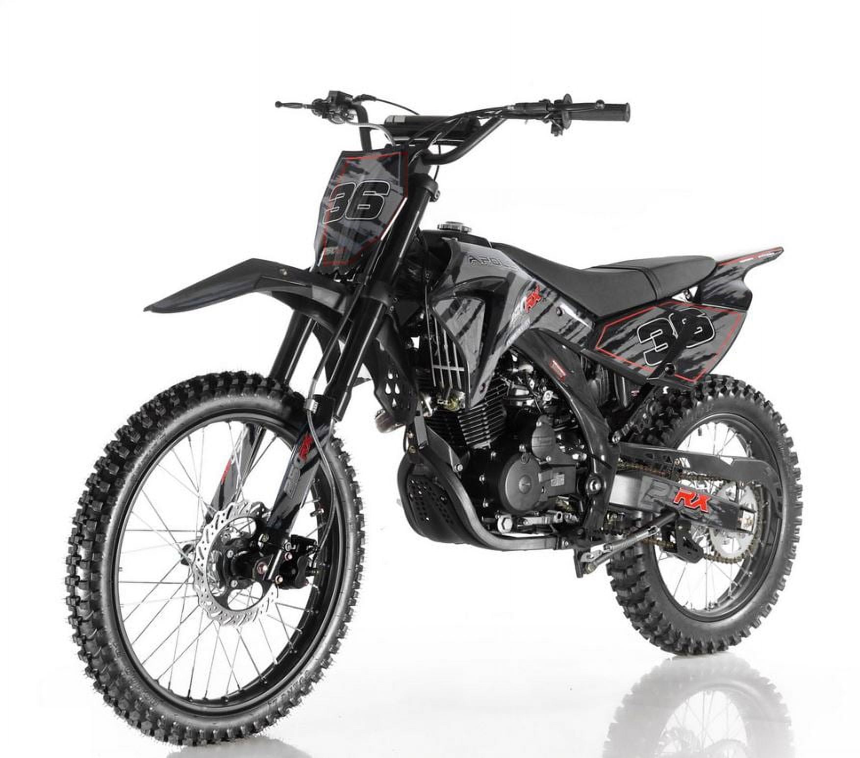 Futura APOLLO DB-36 Adult Gas Dirt Bike 250cc Manual Clutch (Black, 84.3 in) szd71