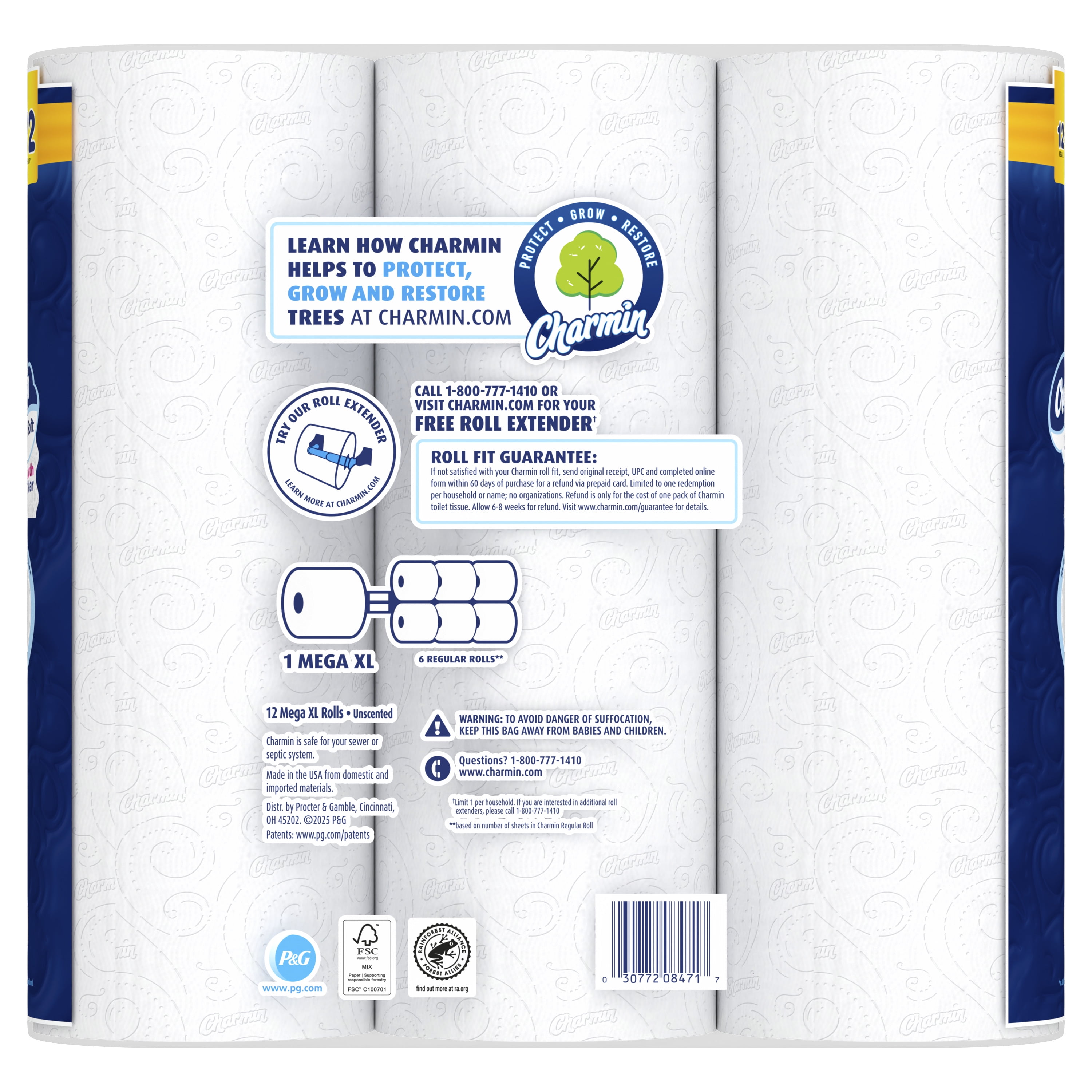 Charmin Ultra Soft Toilet Paper (12 Mega XL Rolls, 336 Sheets Per Roll) mzvmw