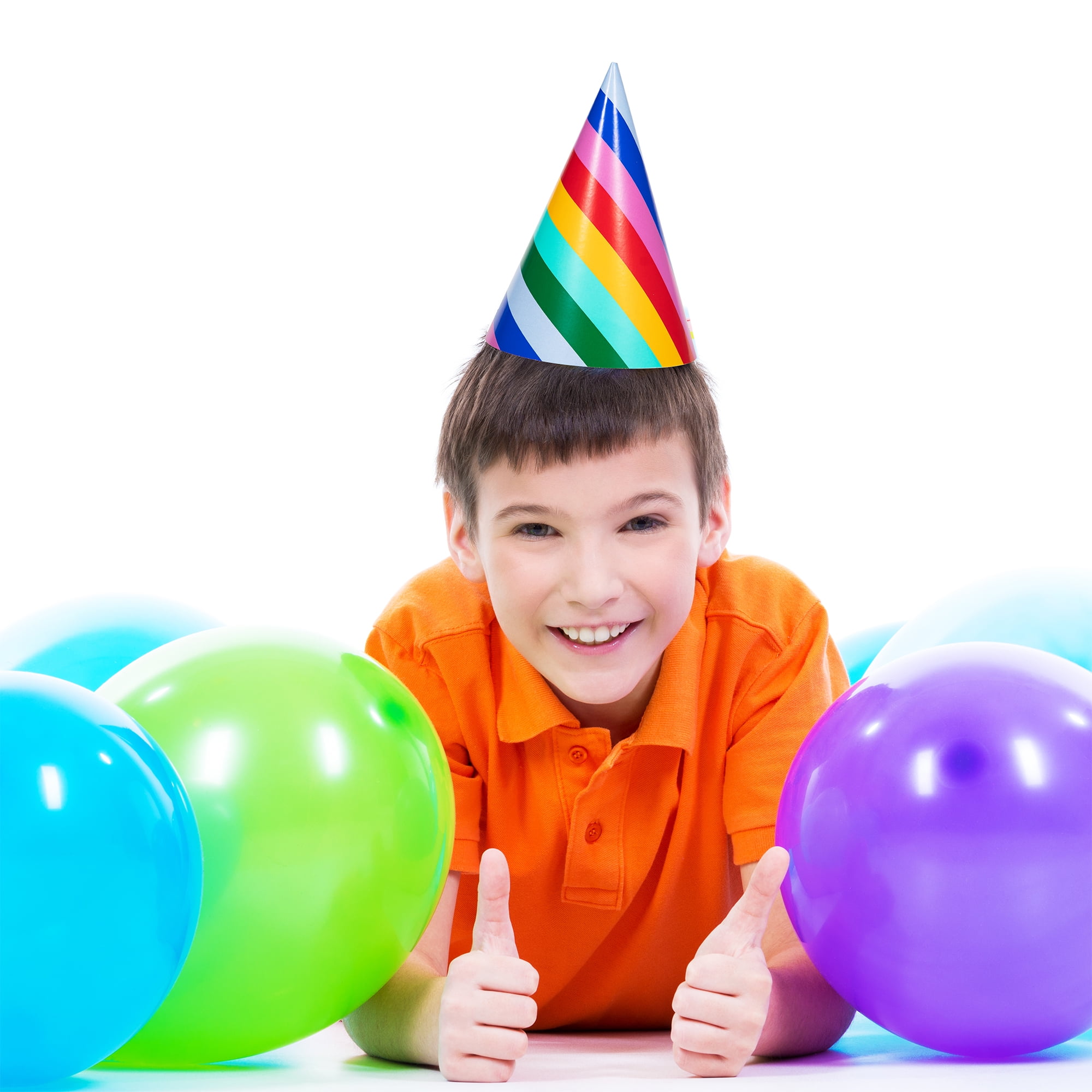 Way To Celebrate Multicolor Striped Party Hats (Multicolor, 4 Count) qfl6i