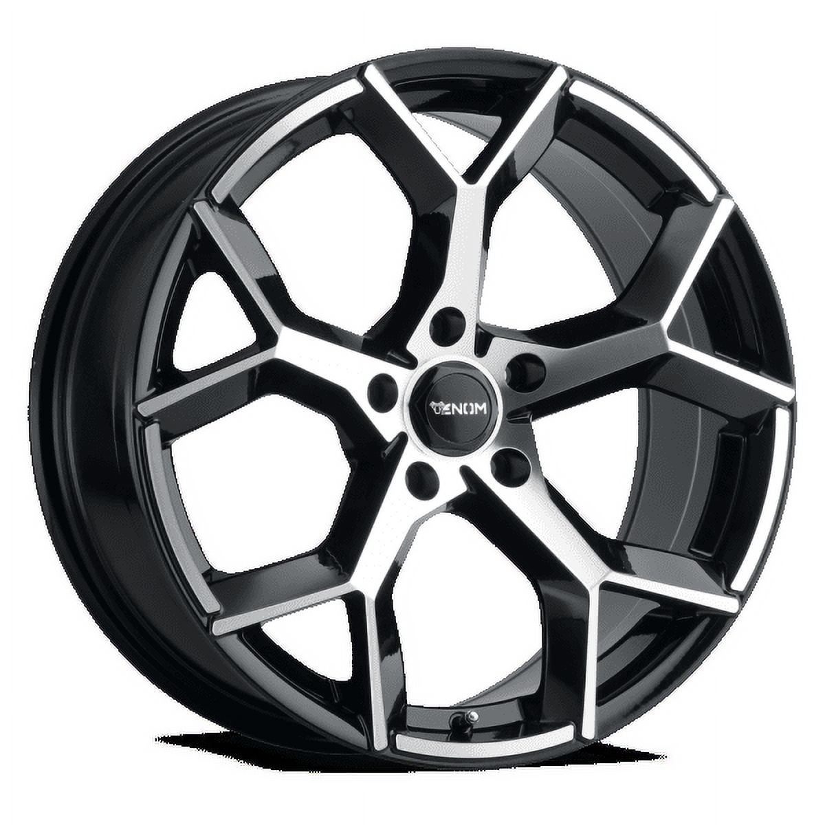 Venom 37 Performance Wheel, Gloss Black Machined Face Finish (18x8.5 in, 5x110 Bolt Pattern) 485md