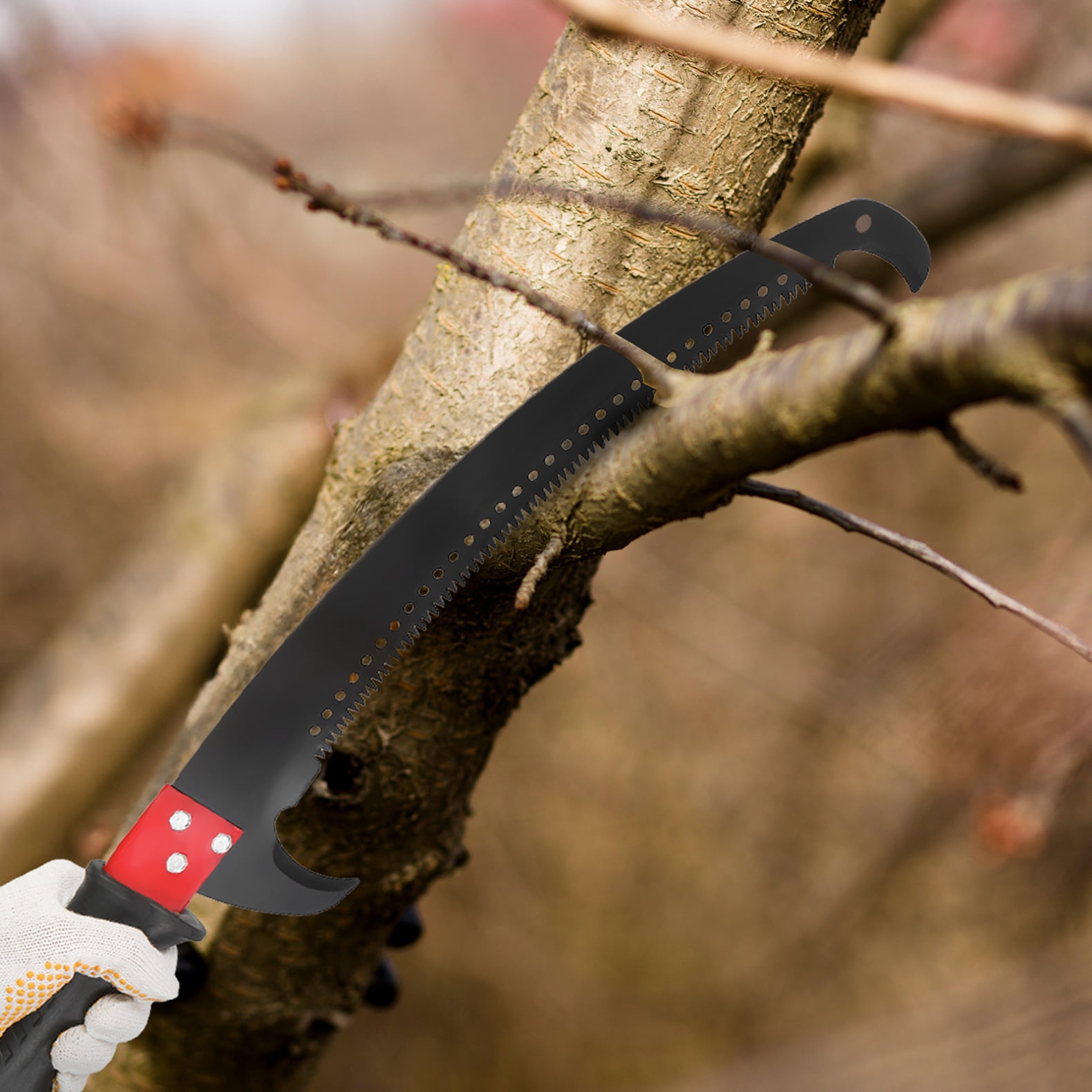 ARCTICSCORPION Pole Saw for Tree Trimming, Manual Branch Pruner with Fiberglass Handles (Green, 30 ft) rc19f