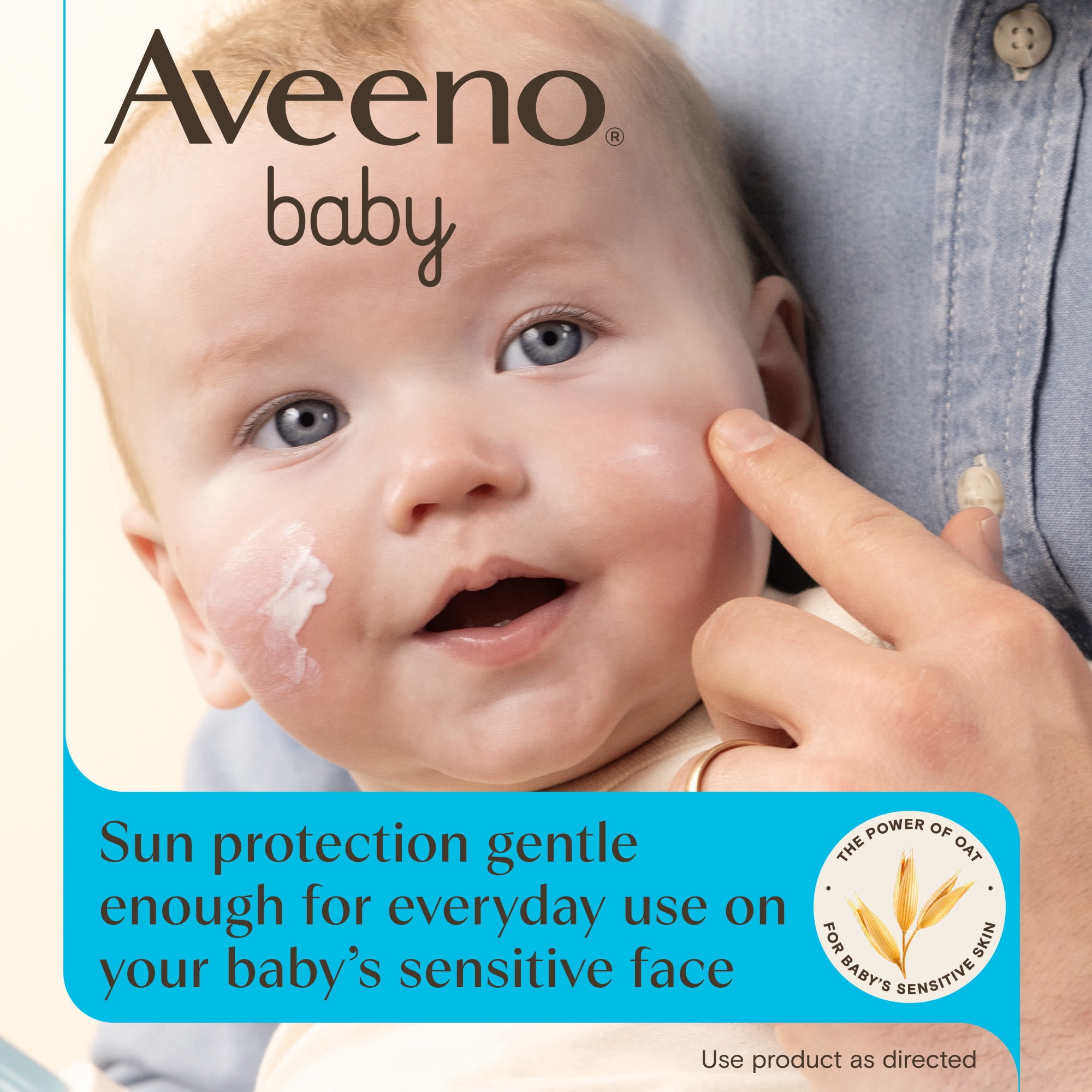 Aveeno Baby Daily Moisture Mineral Sunscreen Face Lotion (SPF 30, 1.5 fl oz) 3fauv