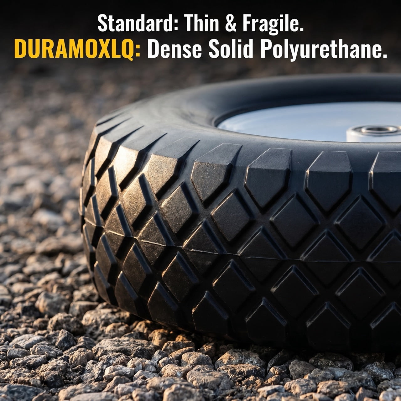 AURESTEYN Flat Free Wheelbarrow Tire and Wheel Replacement Set (Black, 16 in x 3.5 in, 2-Pack) t68xh