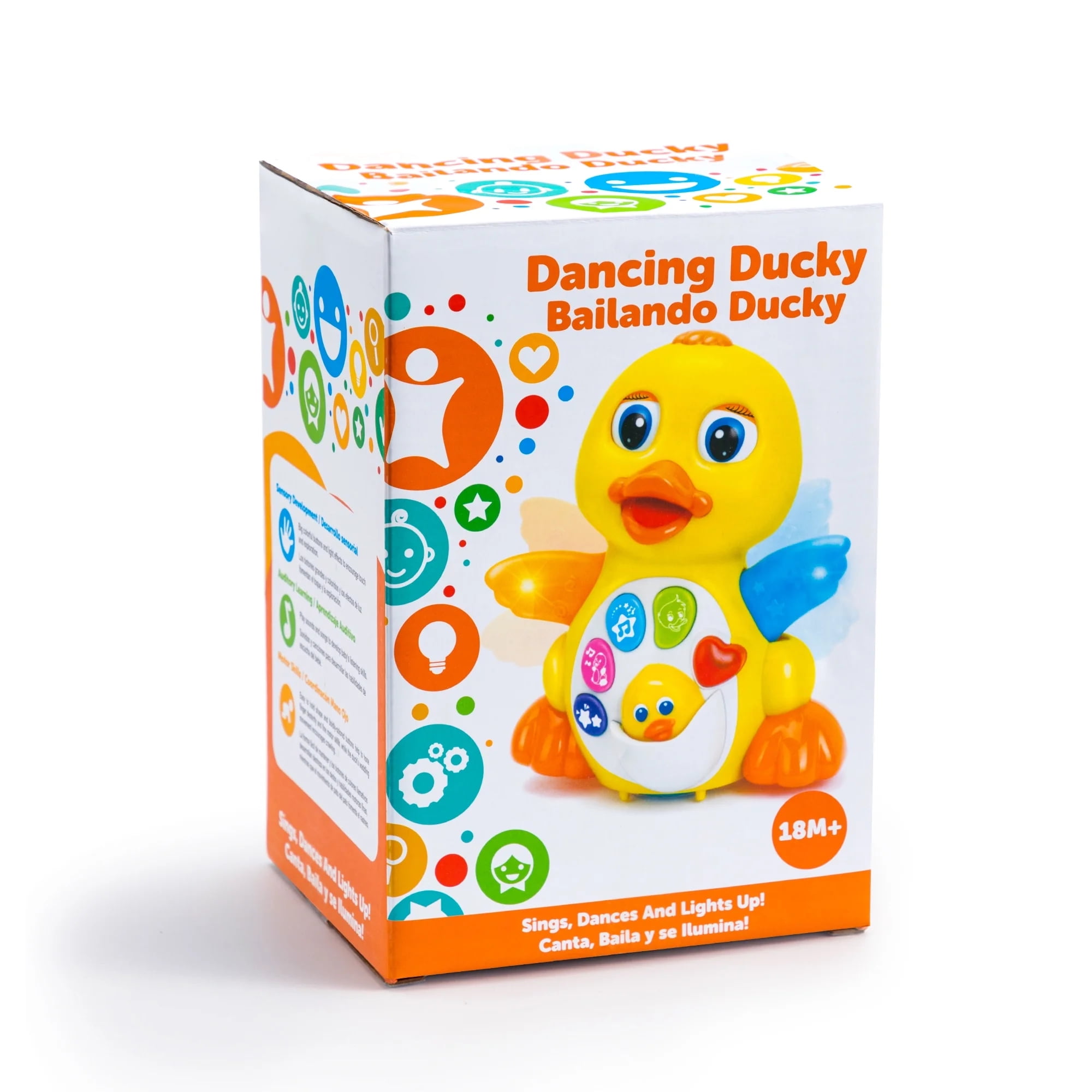 Joyfy Musical Dancing Walking Duck Toy for Toddlers, Interactive Learning Toy with Lights and Sounds (Yellow, 1 Count) se3ps