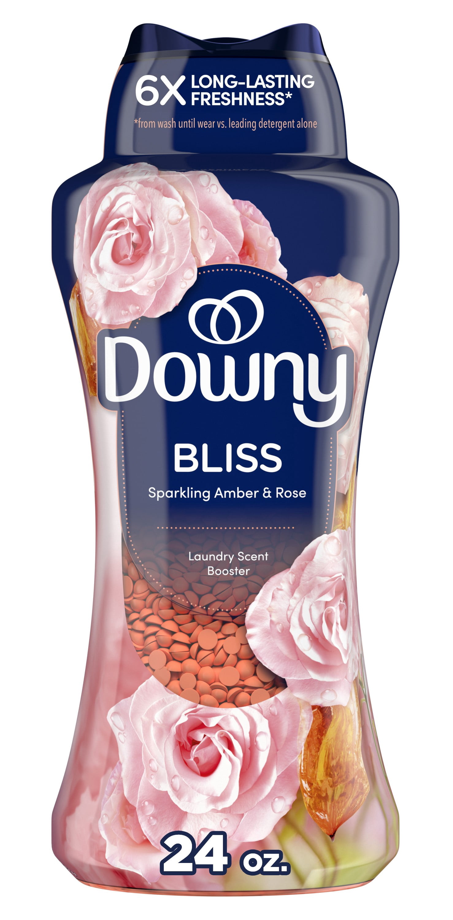 Downy Infusions In-Wash Scent Booster Beads, Sparkling Amber and Rose (24 oz) 8285b