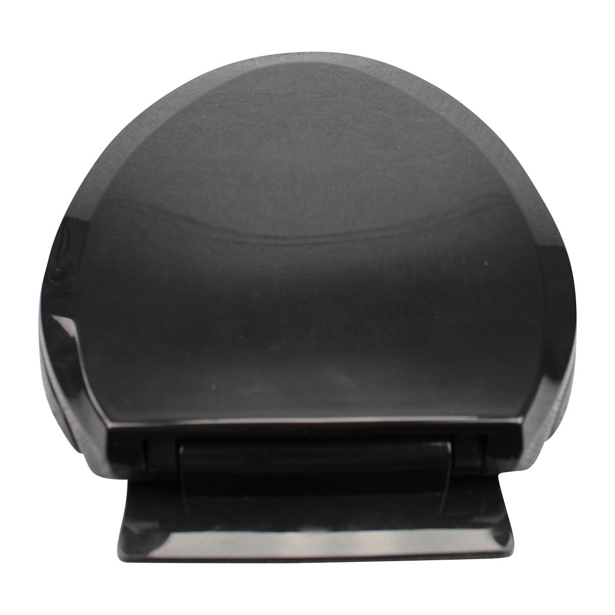 Renovator's Supply Elongated Toilet Seat (Black, 19.25 in) Slow Close Soft Close Plastic Lid with Adjustable Hinges khdga