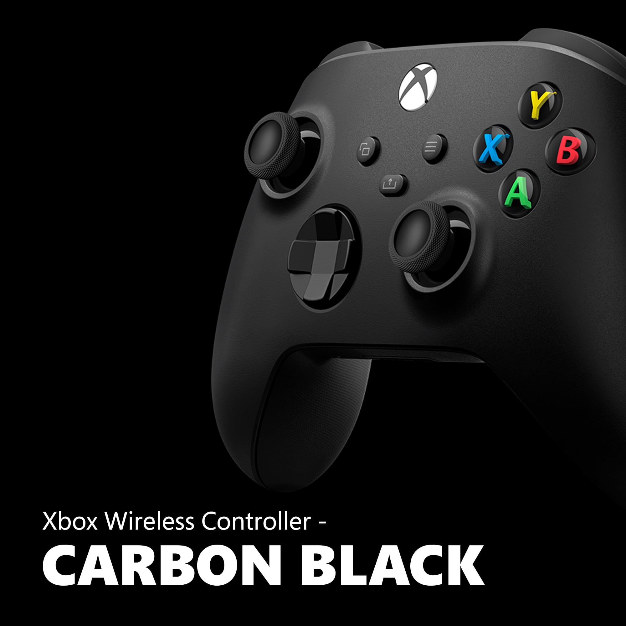 XBOX Wireless Controller Carbon Black for Series X|S, One, and PC (Carbon Black, 1 Count) 0fqdw