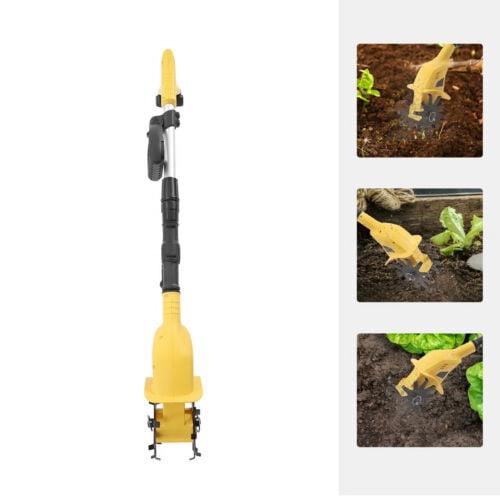 PAKKI 20V Cordless Electric Garden Tiller Cultivator (Black, 5.1 lb) ag50w