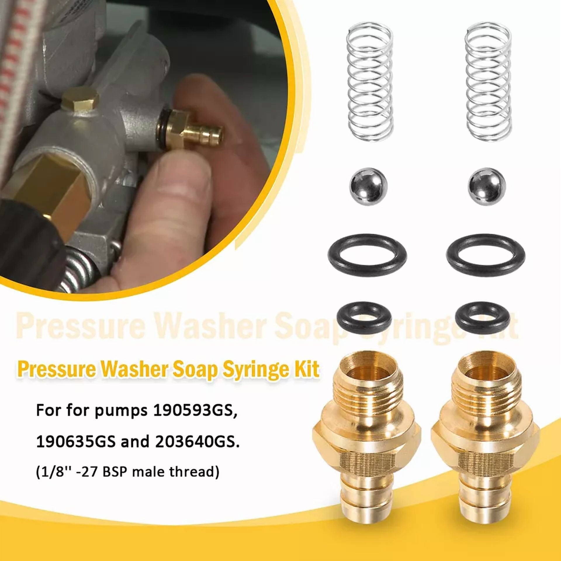 VAULT Pressure Washer Chemical Soap Injector Kit for Briggs & Stratton and Homelite (Universal Fit) 3rhc5