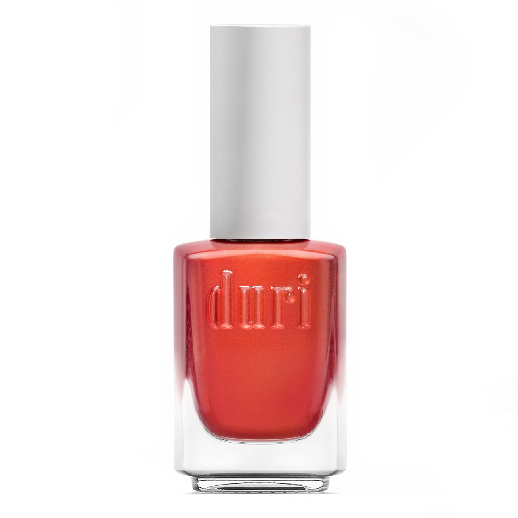 Duri Nail Polish, 744 Karma, Red Orange Shimmer, Long-Lasting High-Gloss Finish (Red, 0.45 fl oz) g84bx