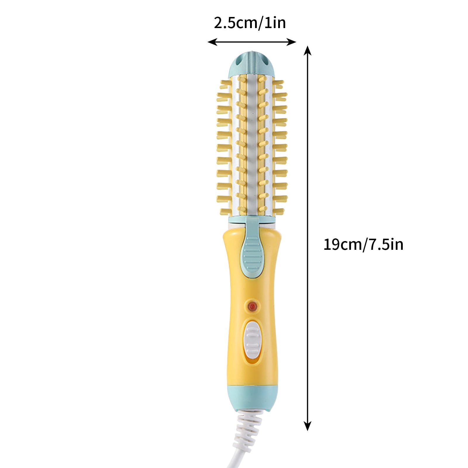 Yatlte Mini Curling Iron for Short Hair, Ceramic Hair Curler with Keratin Oil Infusion (Yellow, 7 in) d89j6