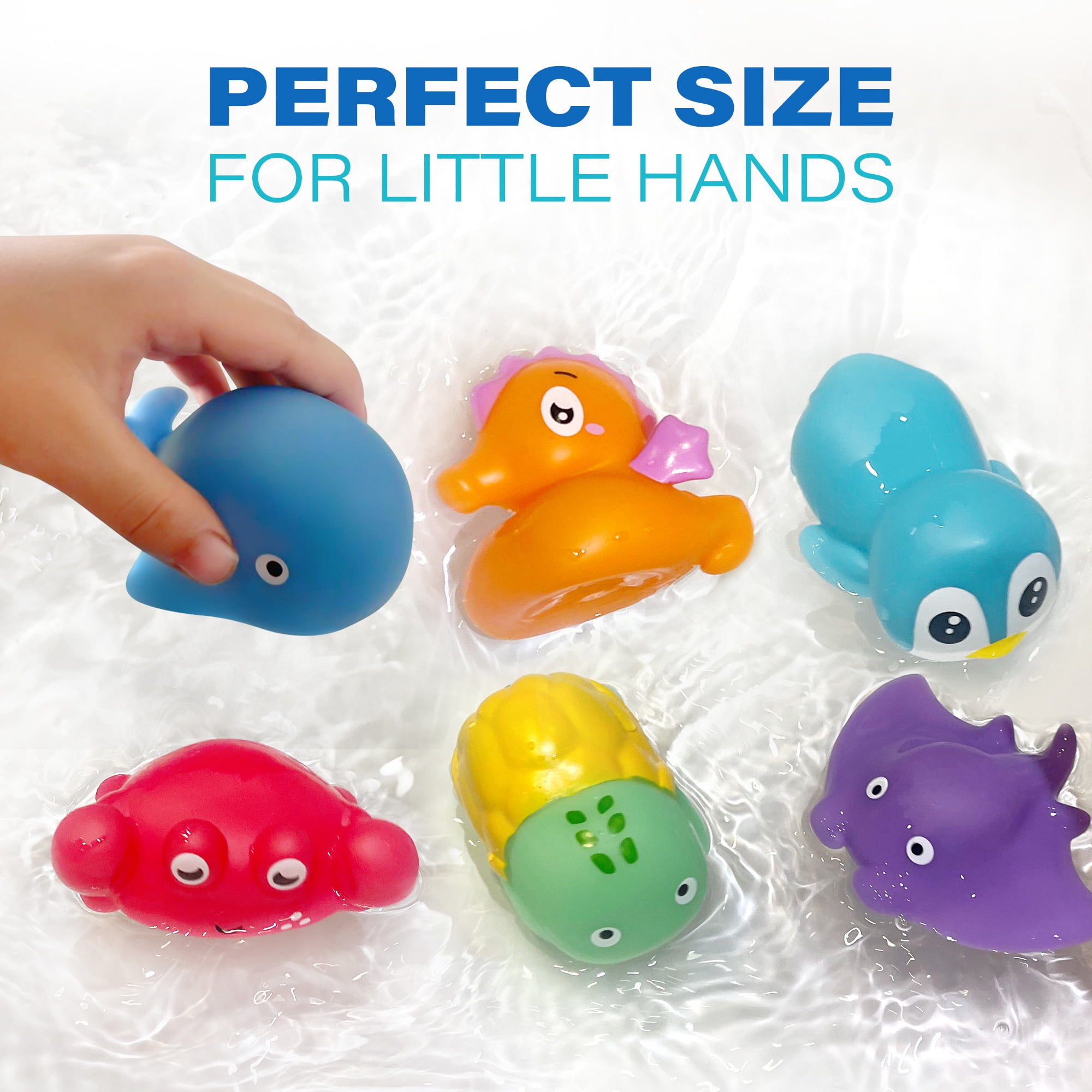 BenBen Color Changing Ocean Animal Bath Toys (6 Piece Set) rkfpu