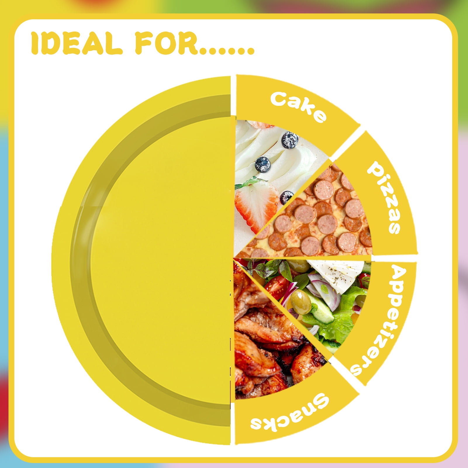 Moerstar Cartoon Birthday Party Tableware Set, Disposable Plates and Napkins Decorations (Yellow, Serves 16) kwj5k