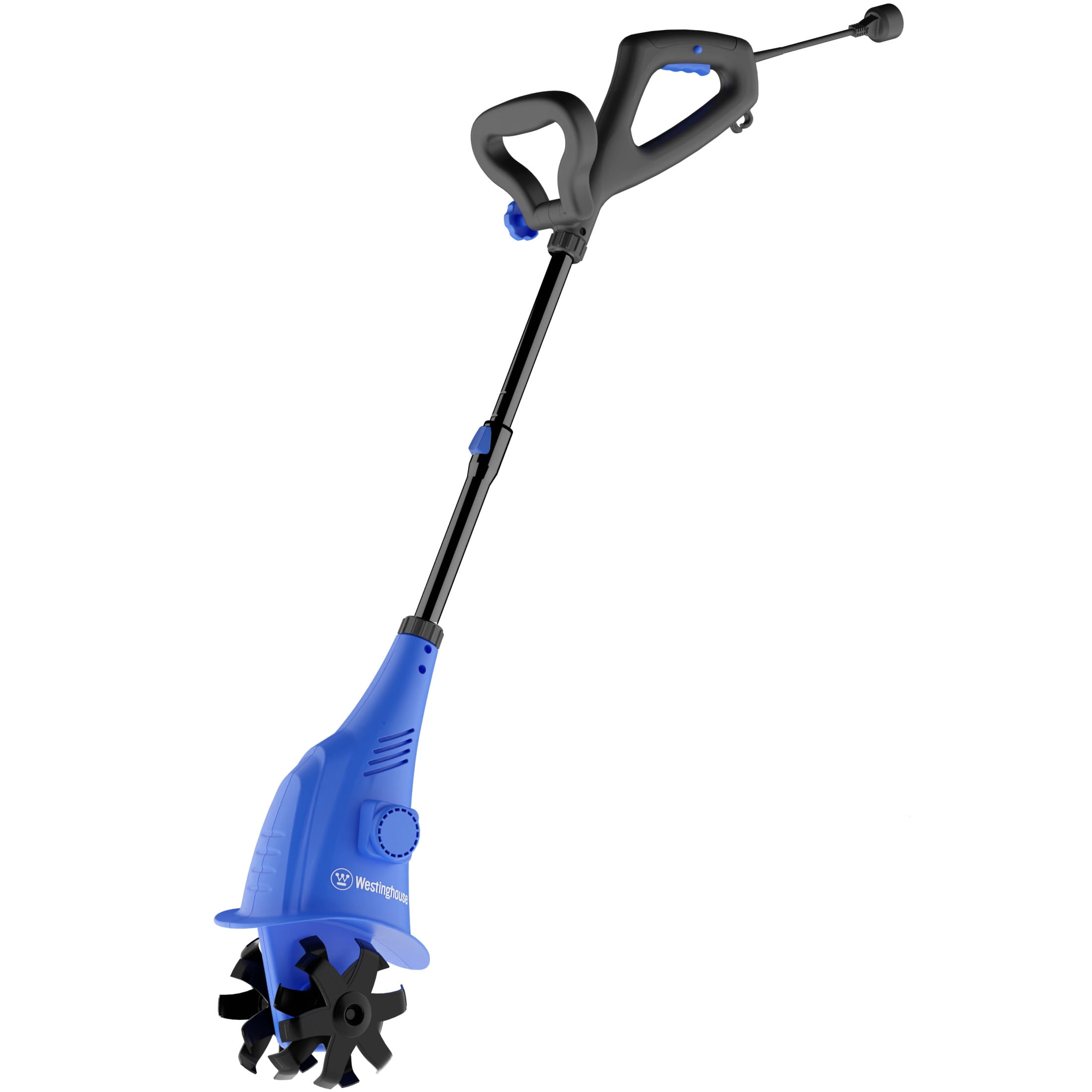 Westinghouse Corded Electric Mini Tiller Cultivator, 2.5 Amp Motor with 4 Steel Blades (6 in Width) xwr4b